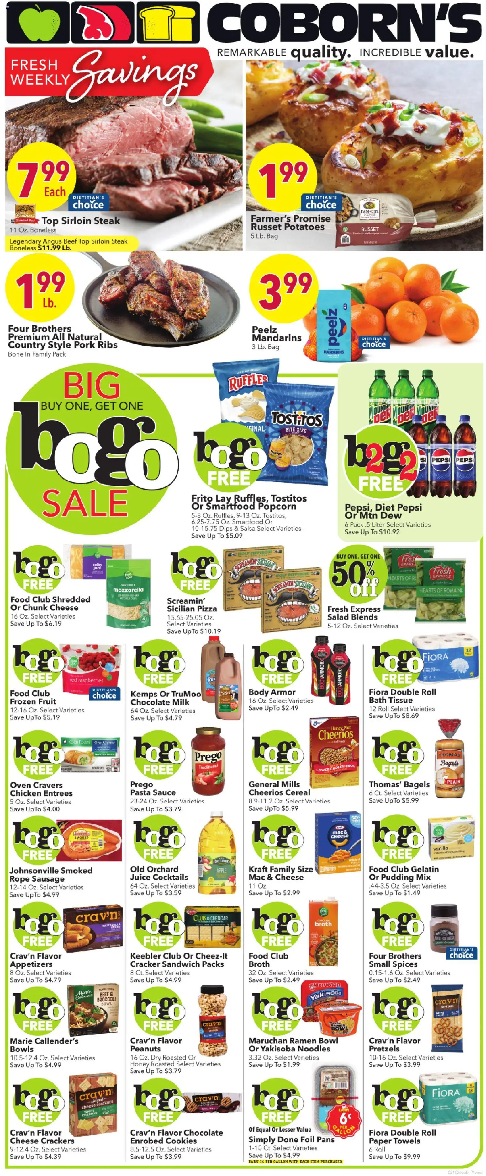 Coborn's Weekly Ad - valid from 18.02.2026 | Page: 1 | Products: Broccoli, Pork, Bag, Oven