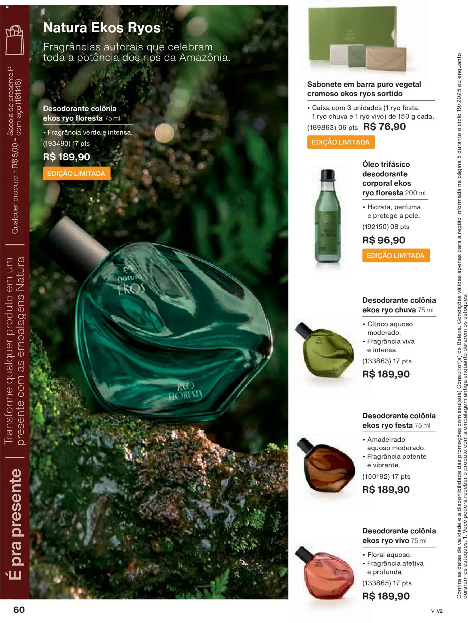Natura Folheto - válido de 26.11.2025 | Página: 60 | Produtos: Fragrância, Desodorante, Caixa, Sabonete