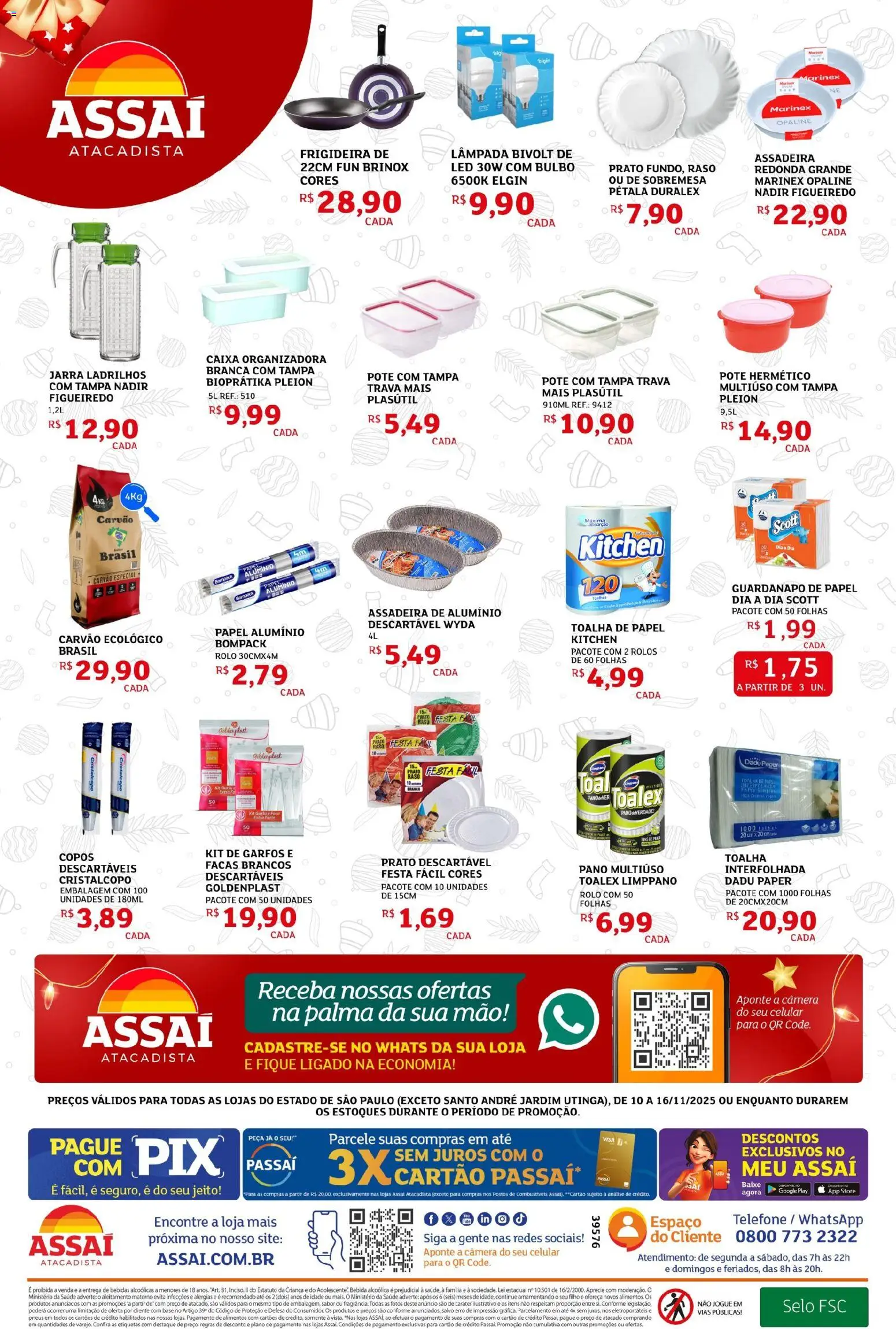 Assaí Atacadista Folheto - válido de 10.11.2025 | Página: 4 | Produtos: Lâmpada, Caixa, Jarra, Câmera
