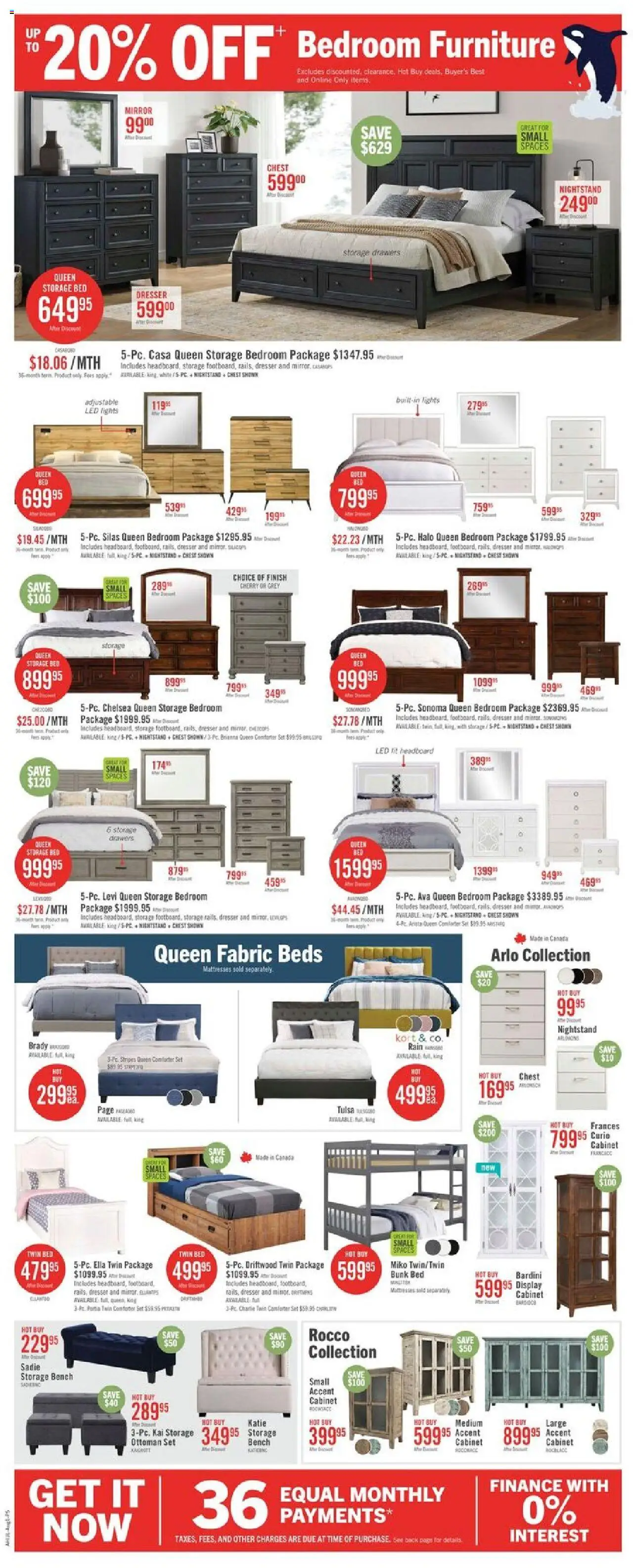 The Brick flyer valid from 31.07.2025 | Page: 12 | Products: Bed, Cabinet, Mirror