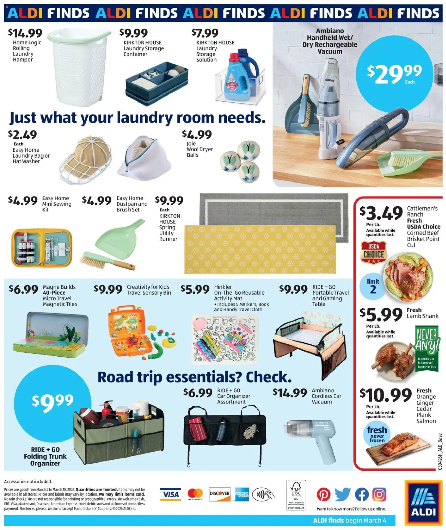 Aldi In Store Ad - valid from 04.03.2026 | Page: 2 | Products: Vacuum, Washer, Bag, Dryer