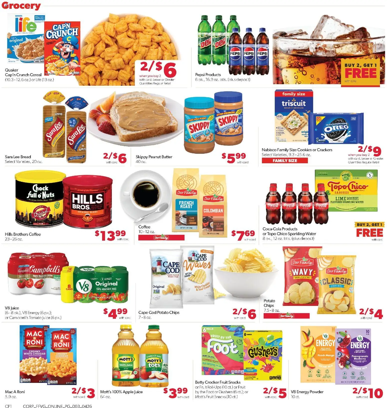 Family Fare Weekly Ad - valid from 26.04.2026 | Page: 8 | Products: Vitamin, Sour cream, Chips, Water