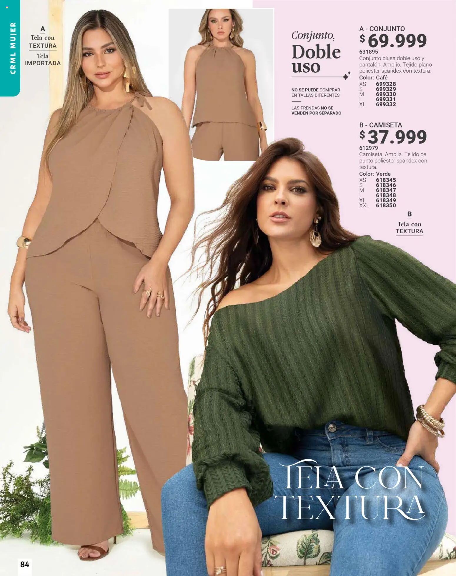 Carmel revista - valida desde el 01.03.2026 | Página: 84 | Productos: Camiseta, Conjunto, Blusa, Café