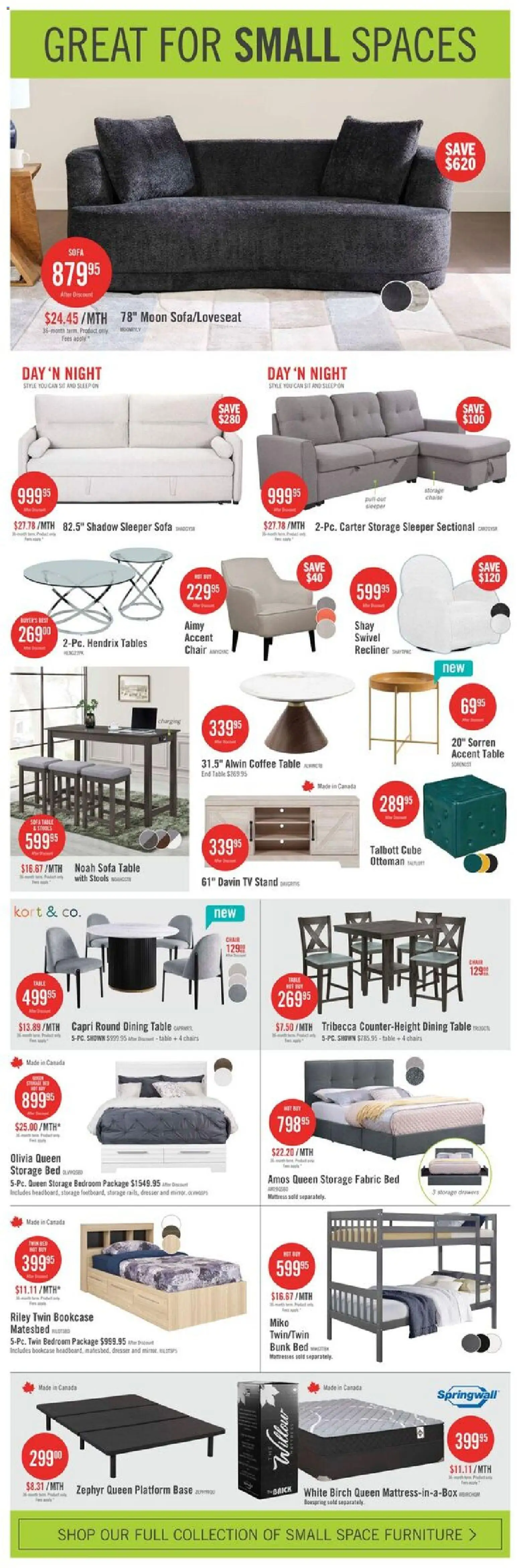The Brick flyer valid from 30.12.2025 | Page: 12 | Products: Tv, Sofa, Table, Chair