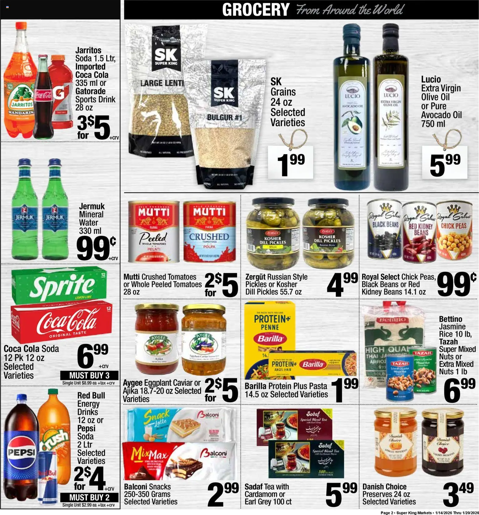 Super King - Weekly Ad - valid from 21.01.2026 | Page: 2 | Products: Tea, Nuts, Water, Dill
