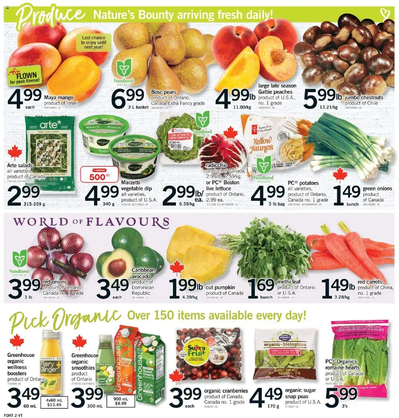 Fortinos flyer valid from 25.09.2025 | Page: 3 | Products: Potatoes, Bag, Basket