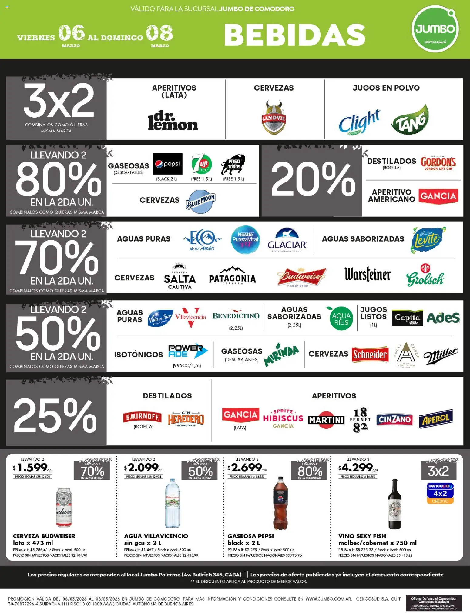 Jumbo ofertas │ válido desde el 06.03.2026 | Página: 5 | Productos: Teléfono, Gaseosa, Agua, Cerveza