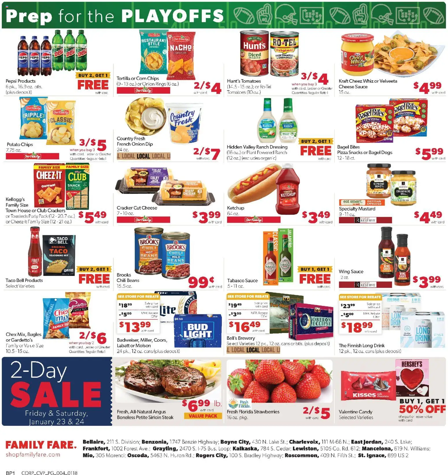 Family Fare Weekly Ad - valid from 18.01.2026 | Page: 4 | Products: Cheese, Strawberries, Dill, Onion