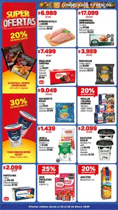Vista previa Makro ofertas válido desde el 22.07.2026 | Página: 2 | Productos: Frutilla, Leche, Manteca, Jugo
