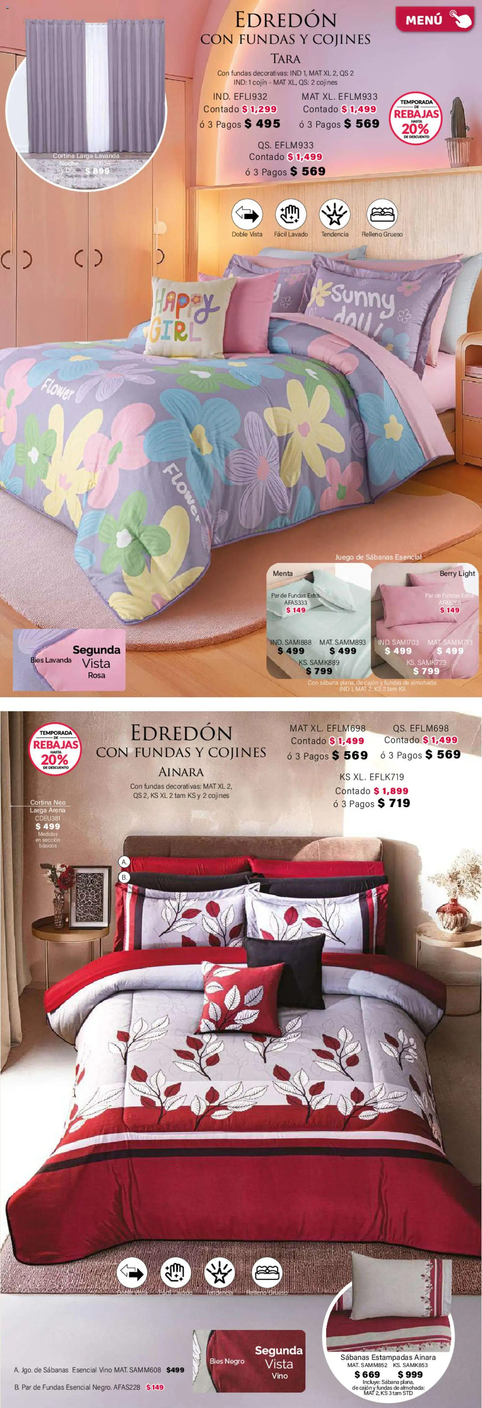 Nuevas ofertas de Colchas Concord válidas en toda la República Mexicana desde el 01.02.2026. ¡Encuentra las mejores ofertas en Colchas Concord catálogo! | Página: 40 | Productos: Juego, Almohada, Vino, Sabanas