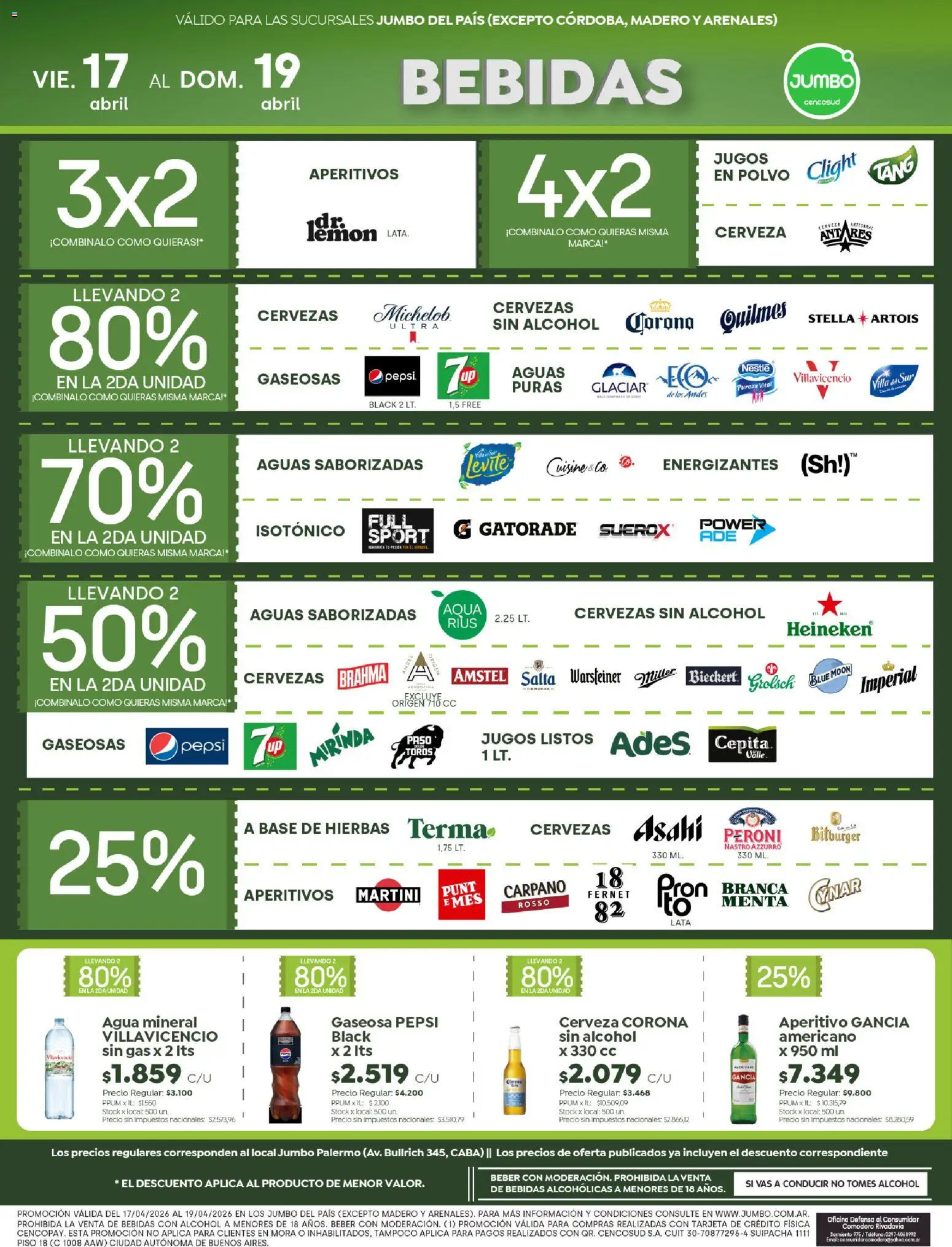 Jumbo - Ofertas | Rosario │ válido desde el 17.04.2026 | Página: 5 | Productos: Teléfono, Polvo, Fernet, Agua