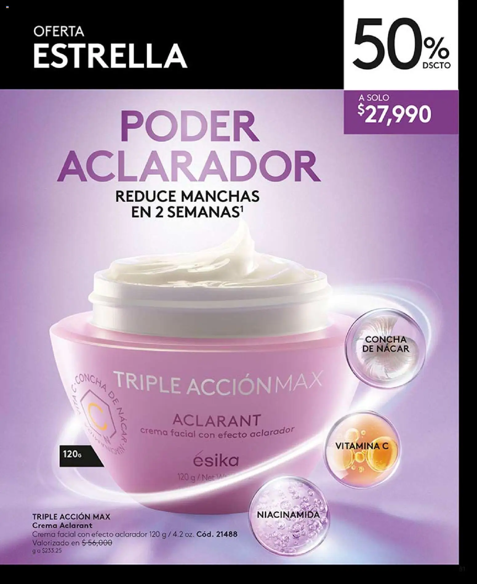Ésika revista - valida desde el 24.04.2026 | Página: 81 | Productos: Crema