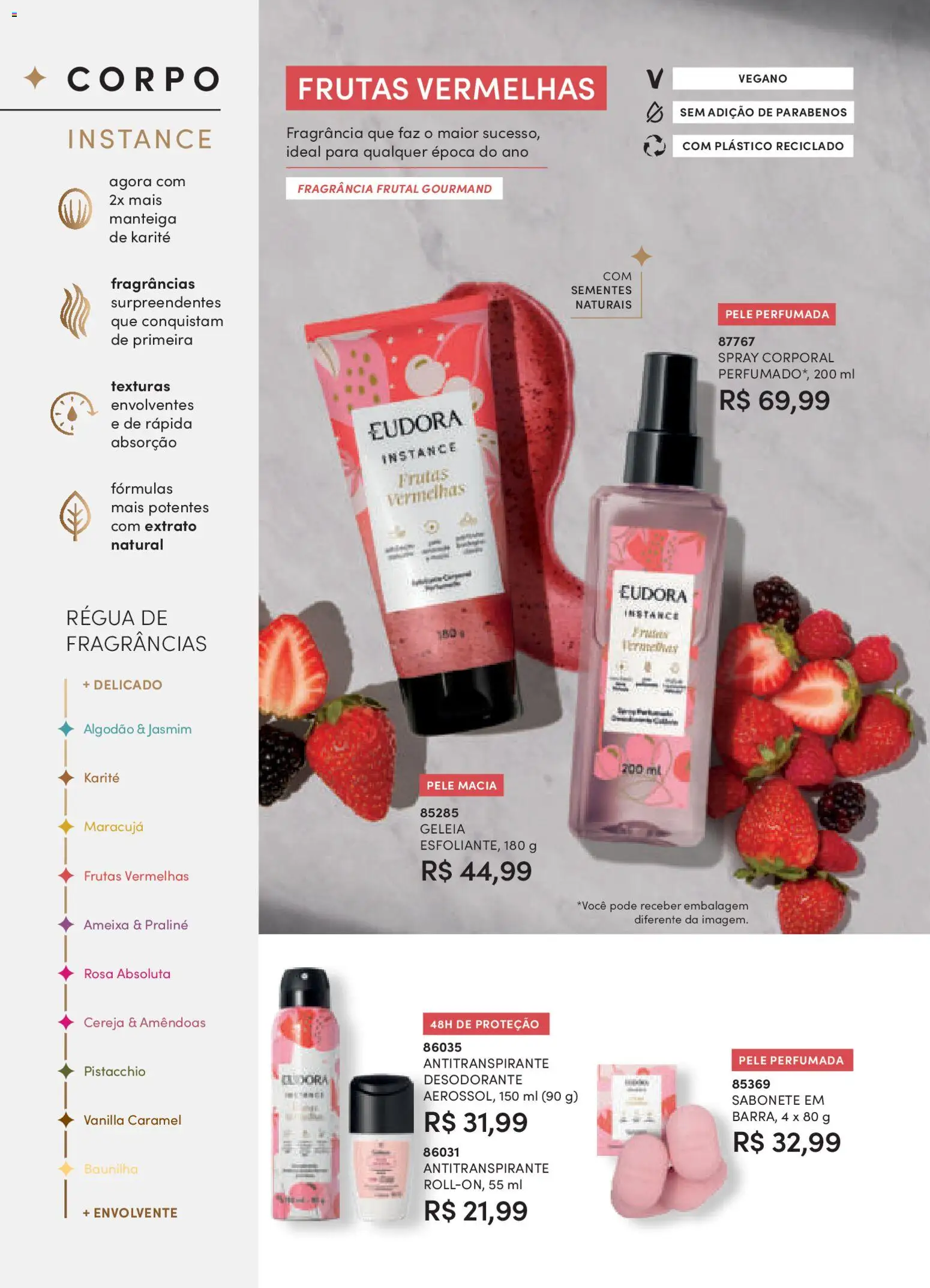 Eudora Folheto - válido de 10.11.2025 | Página: 98 | Produtos: Maracujá, Cereja, Fragrância, Desodorante