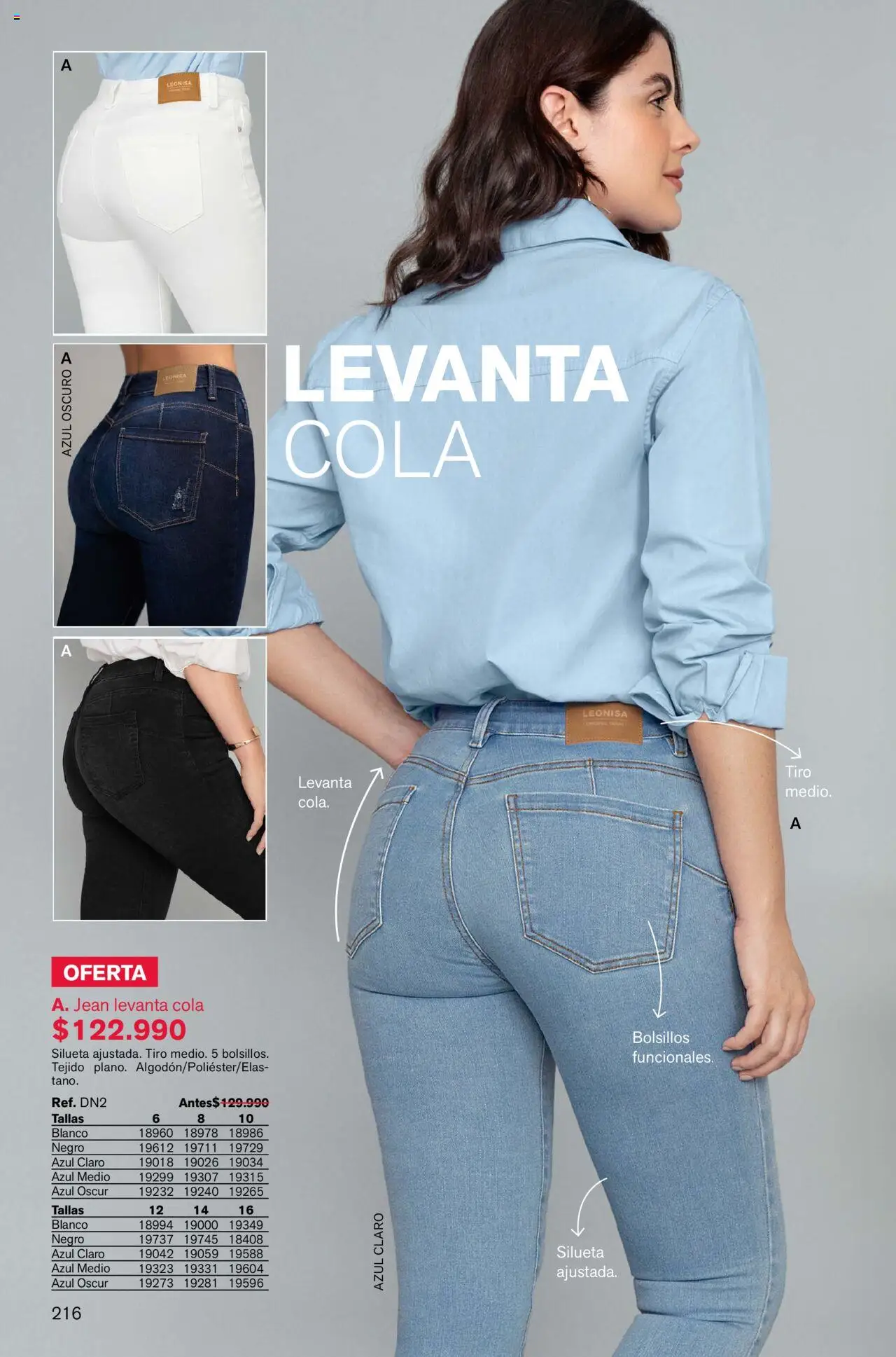 Leonisa revista - valida desde el 04.08.2025 | Página: 216 | Productos: Jean