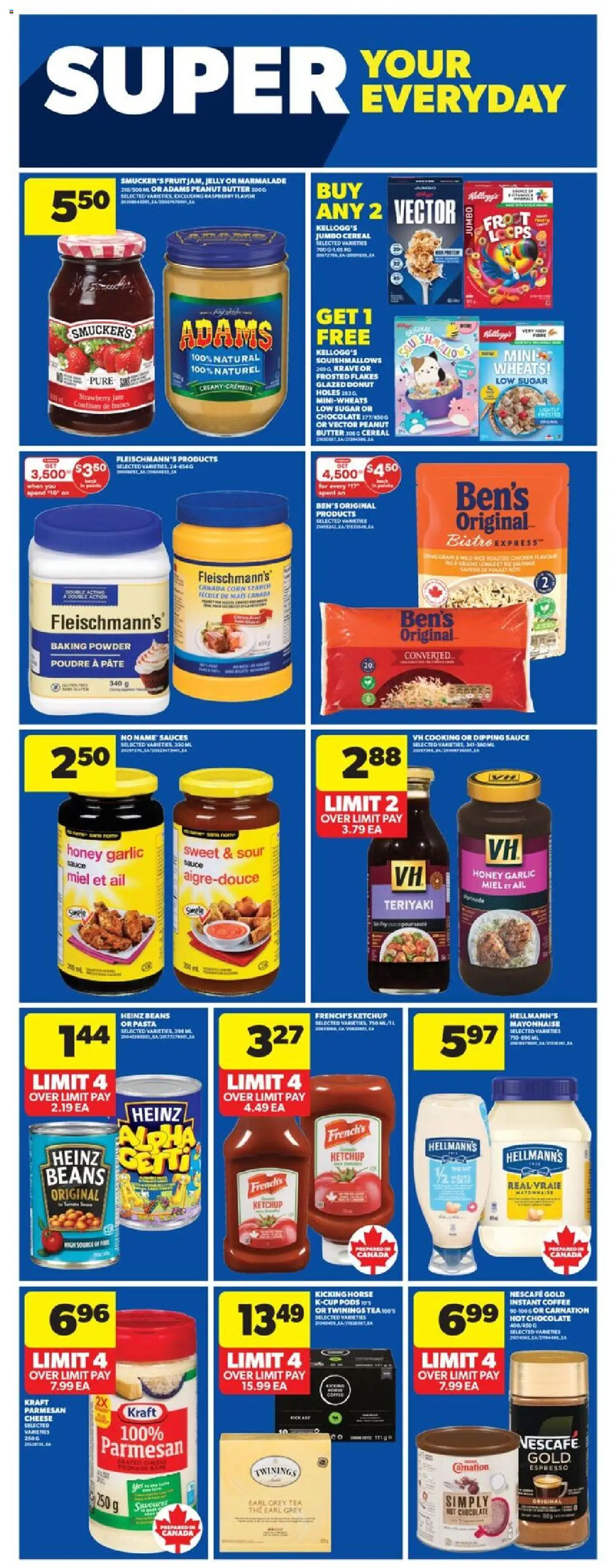 Real Canadian Superstore flyer valid from 09.10.2025 | Page: 19 | Products: Tea, Ketchup, Flakes, Cheese