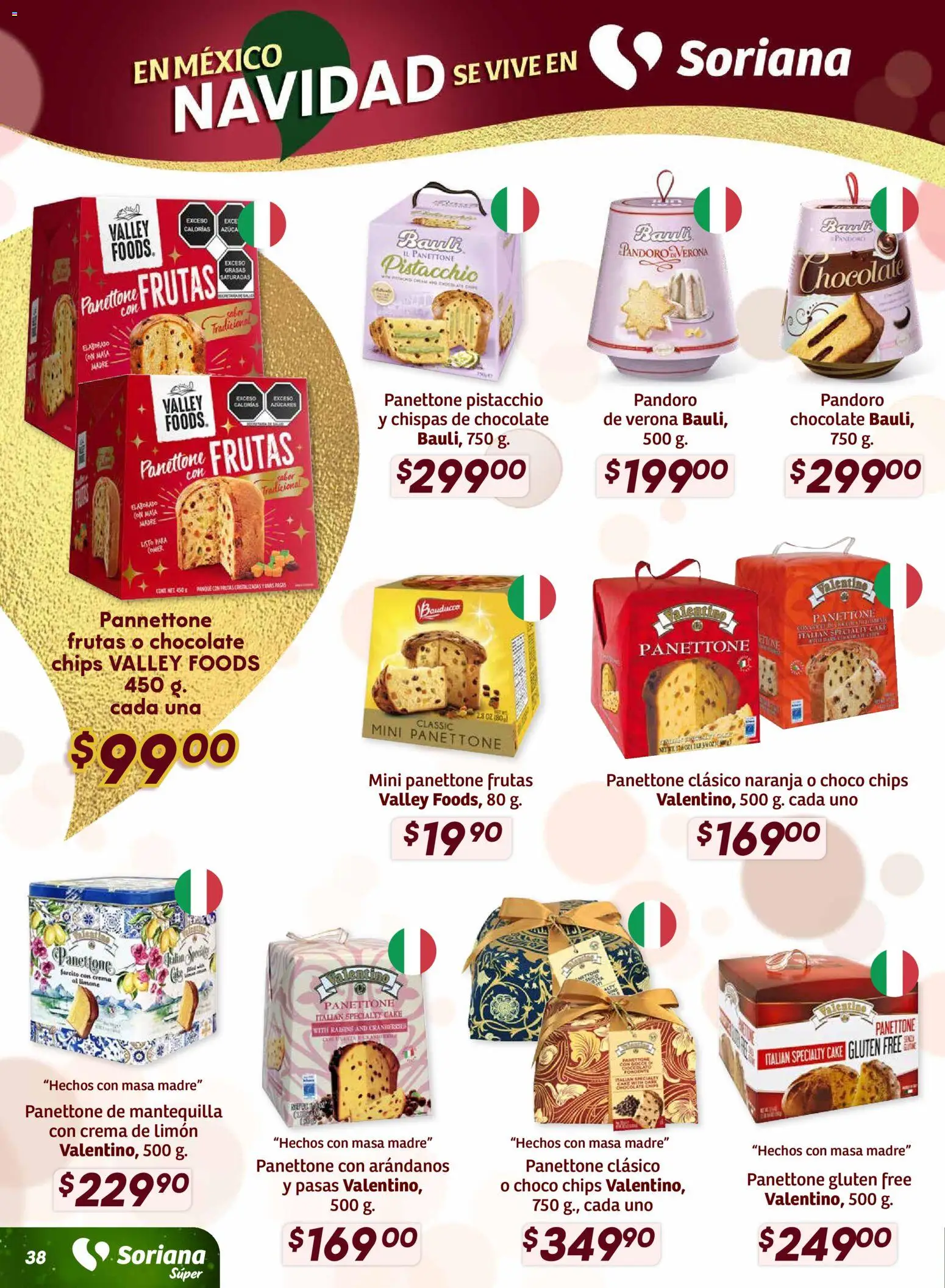 Nuevas ofertas de Soriana válidas en toda la República Mexicana desde el 27.11.2025. ¡Encuentra las mejores ofertas en Soriana - Preciazazaso Súper: BCS, Jal, Nay, Sin, Son! | Página: 39 | Productos: Crema, Mantequilla, Chocolate, Arándanos