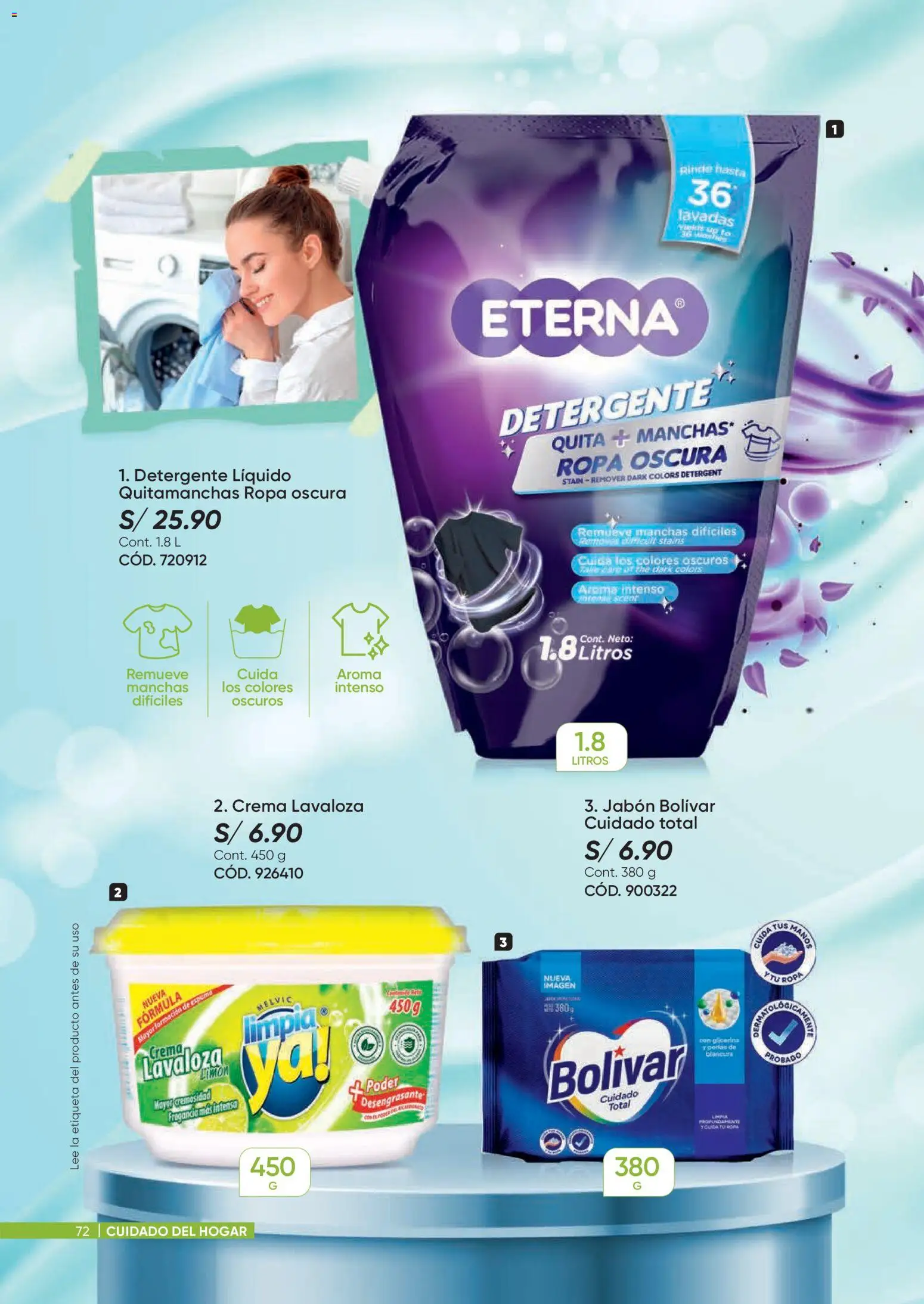 Catálogo Azzorti válido desde 09.03.2026 | Página: 72 | Productos: Quitamanchas, Ropa, Crema, Fragancia