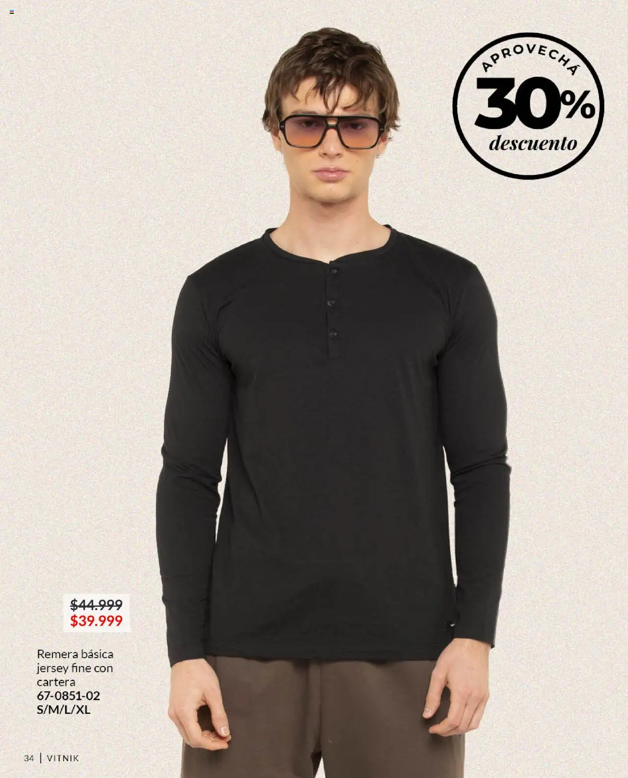Vitnik catálogo Hombre │ válido desde el 08.08.2025 | Página: 34 | Productos: Remera, Cartera