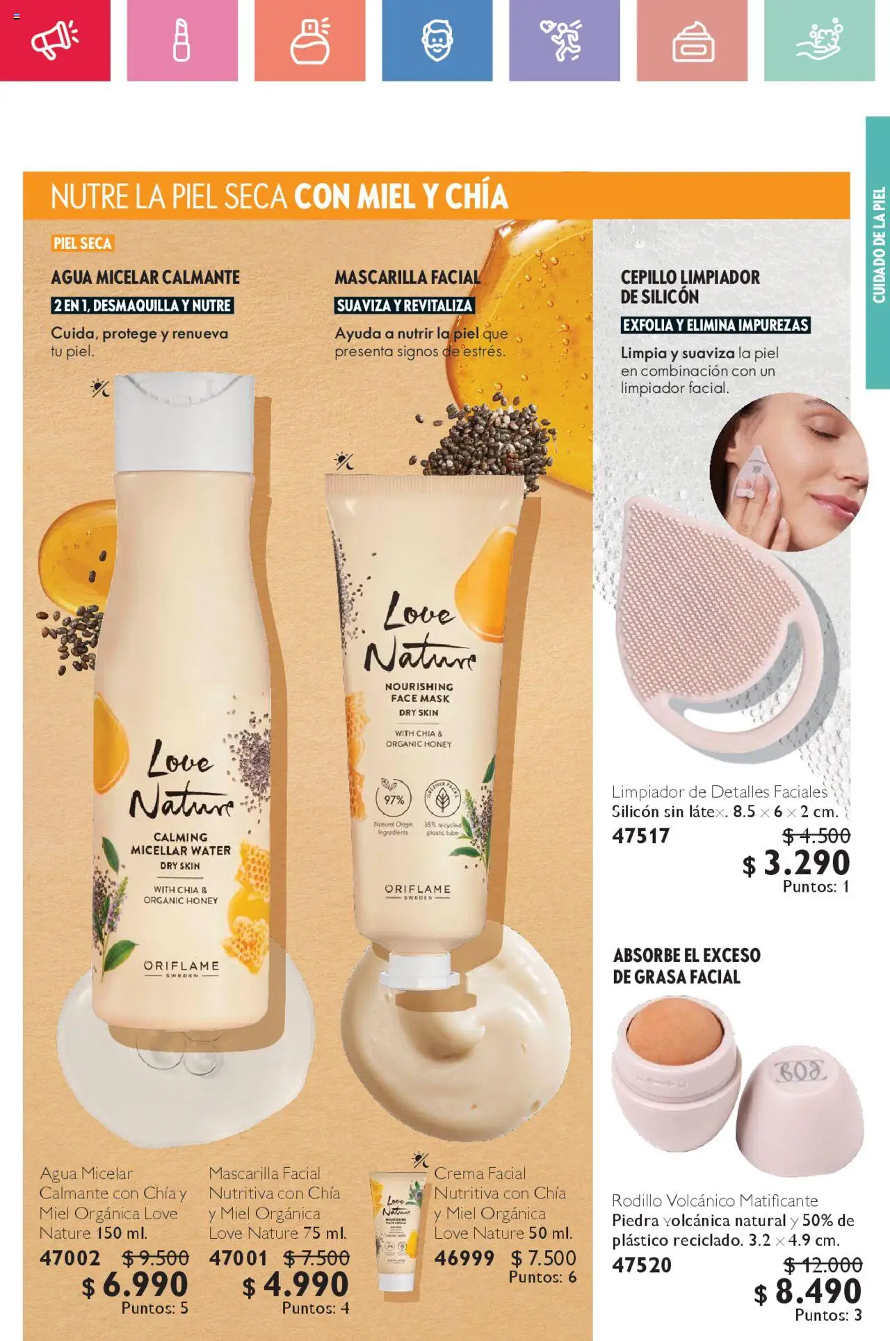 Oriflame catálogo │ válido desde el 02.08.2025 | Página: 57 | Productos: Agua, Limpiador, Cepillo, Mascarilla