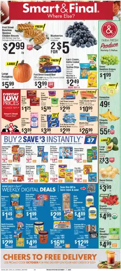 Preview of Smart & Final weekly ads valid from 30.09.2025