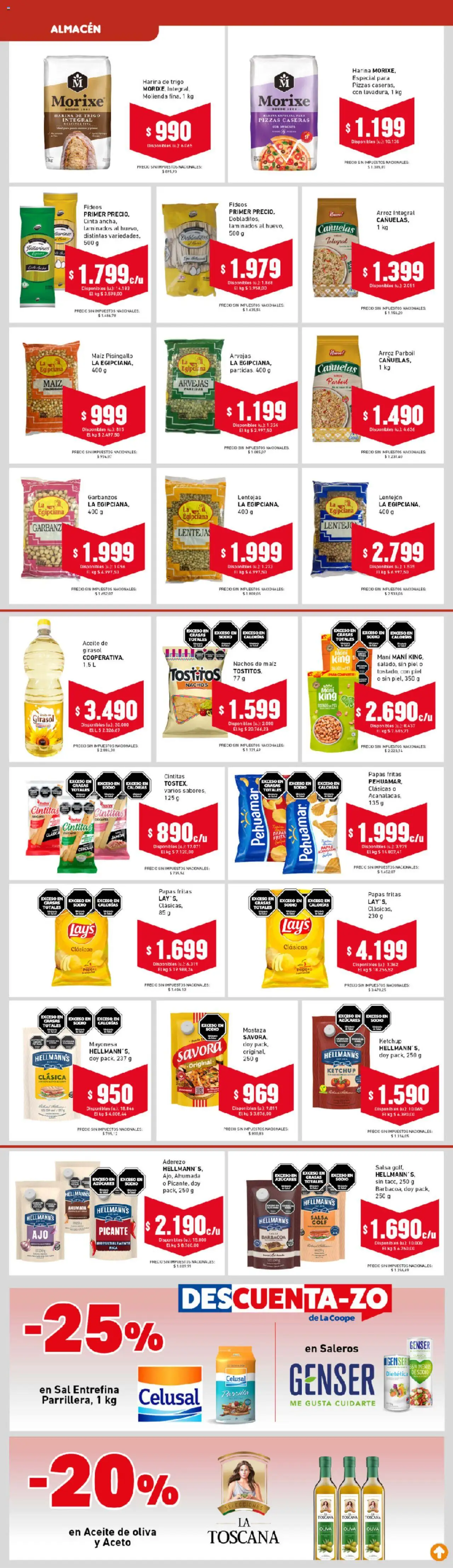 Cooperativa Obrera catálogo │ válido desde el 14.08.2025 | Página: 3 | Productos: Aderezo, Mostaza, Maiz, Sal