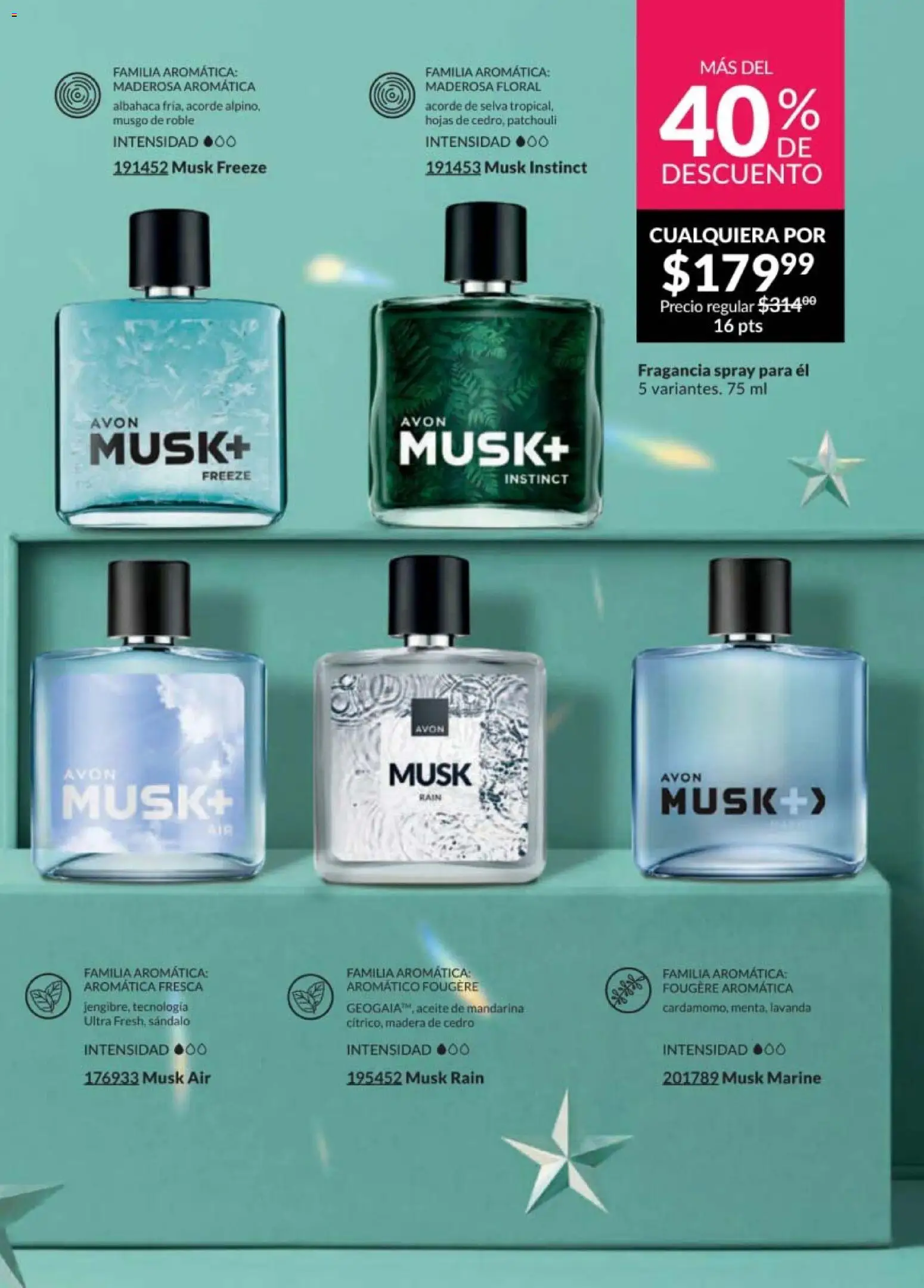 Nuevas ofertas de AVON válidas en toda la República Mexicana desde el 28.11.2025. ¡Encuentra las mejores ofertas en AVON campaña 18 2025! | Página: 73 | Productos: Aceite, Fragancia