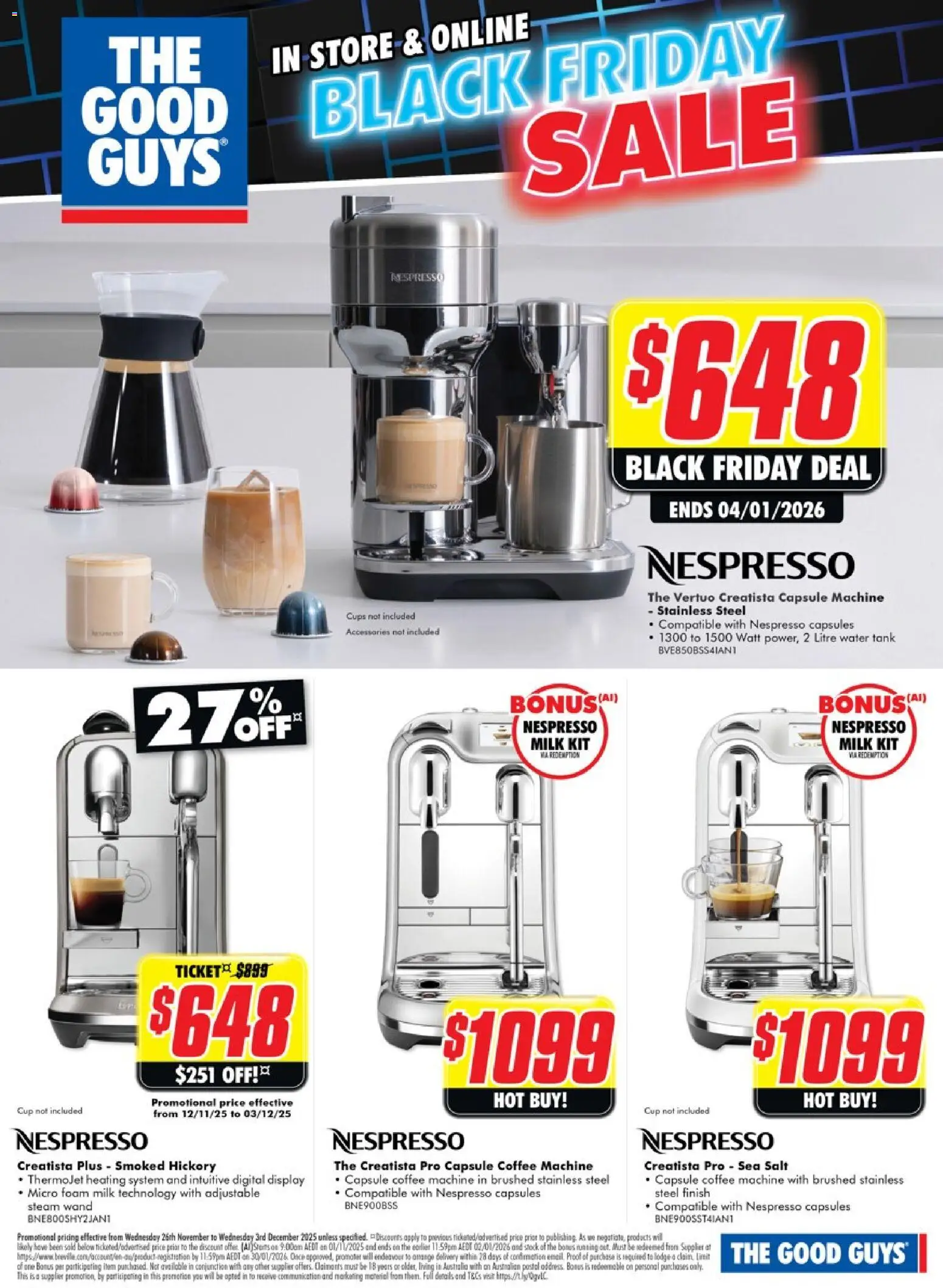 The Good Guys catalogue - valid from 26.11.2025 | Page: 3 | Products: Cups, Water, Salt, Accessories