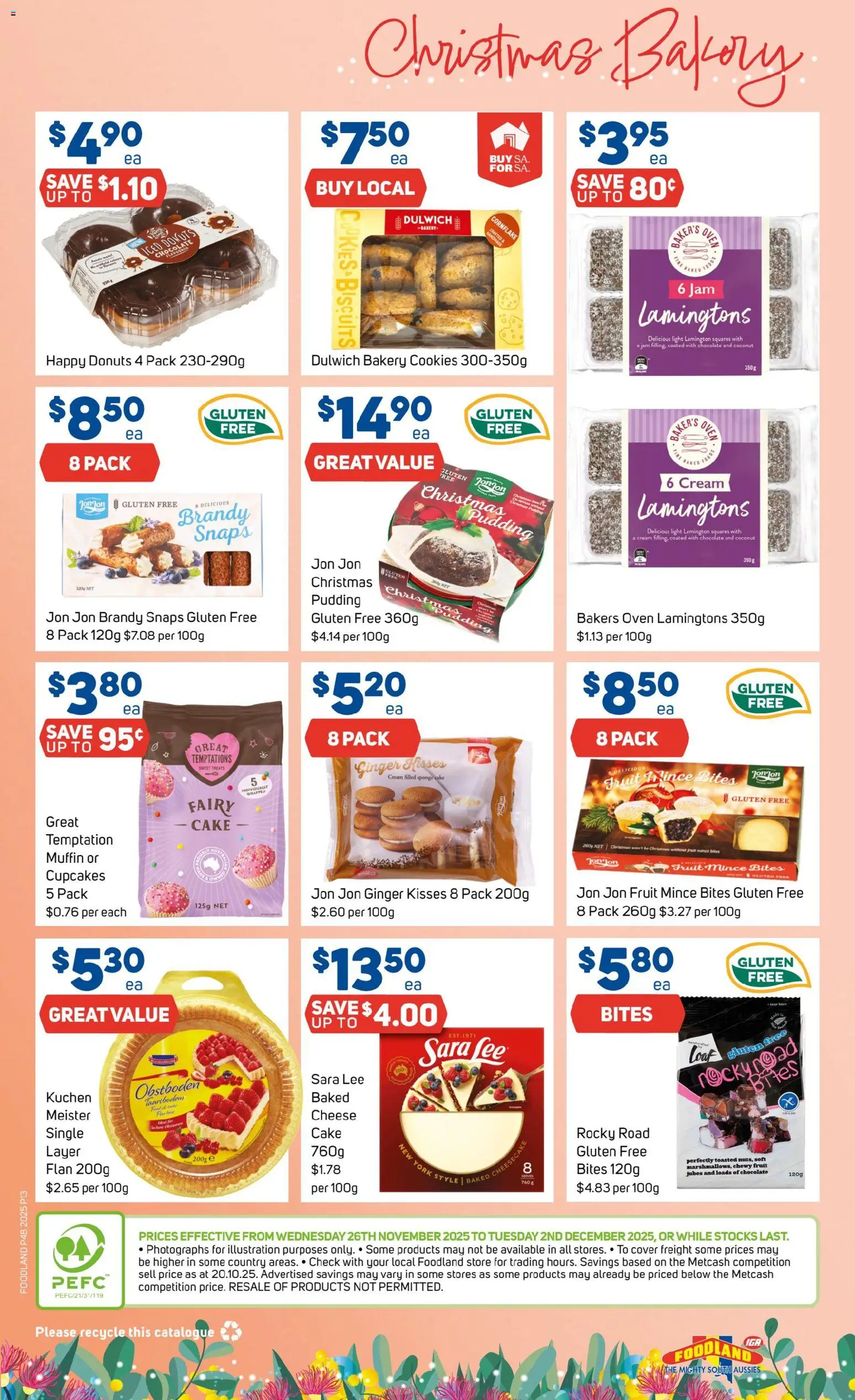 Foodland catalogue - valid from 26.11.2025 | Page: 13 | Products: Handmade, Cheese, Chocolate, Oven