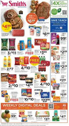 Preview of Smith's weekly ads valid from 07.01.2026