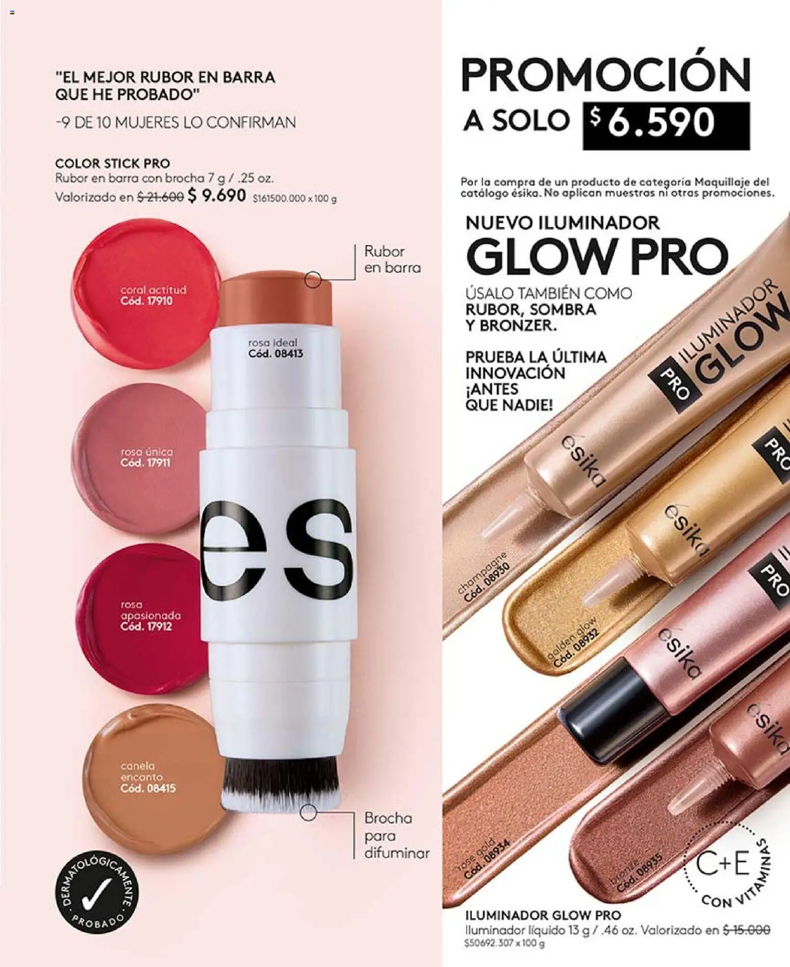 Catálogo Ésika Campaña 7 │ válido desde el 18.04.2026 | Página: 71 | Productos: Maquillaje, Sombra, Iluminador, Rubor
