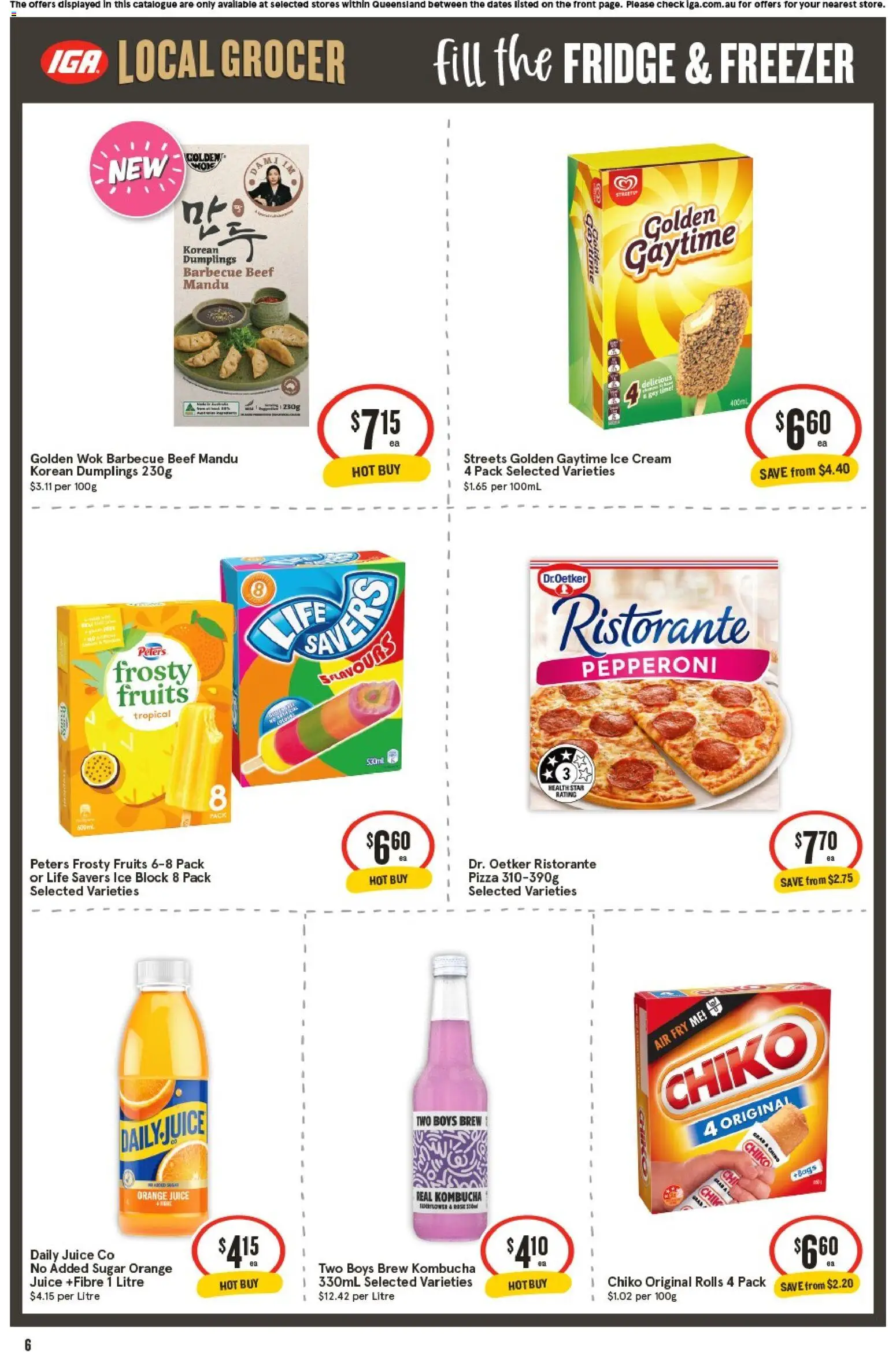 IGA catalogue - valid from 18.02.2026 | Page: 6 | Products: Beef, Sugar, Fridge, Freezer