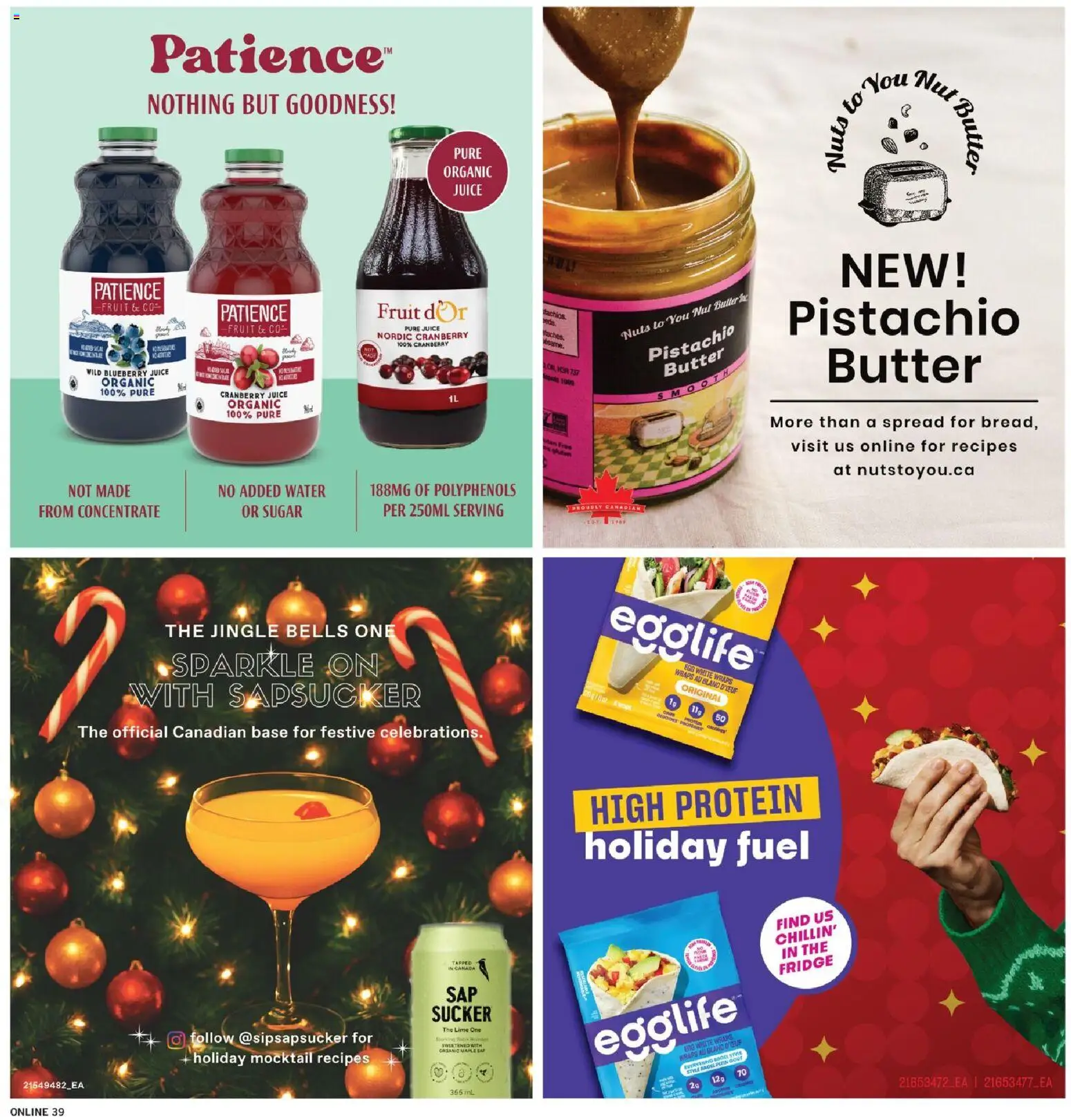 Fortinos flyer valid from 11.12.2025 | Page: 39 | Products: Nuts, Butter, Juice