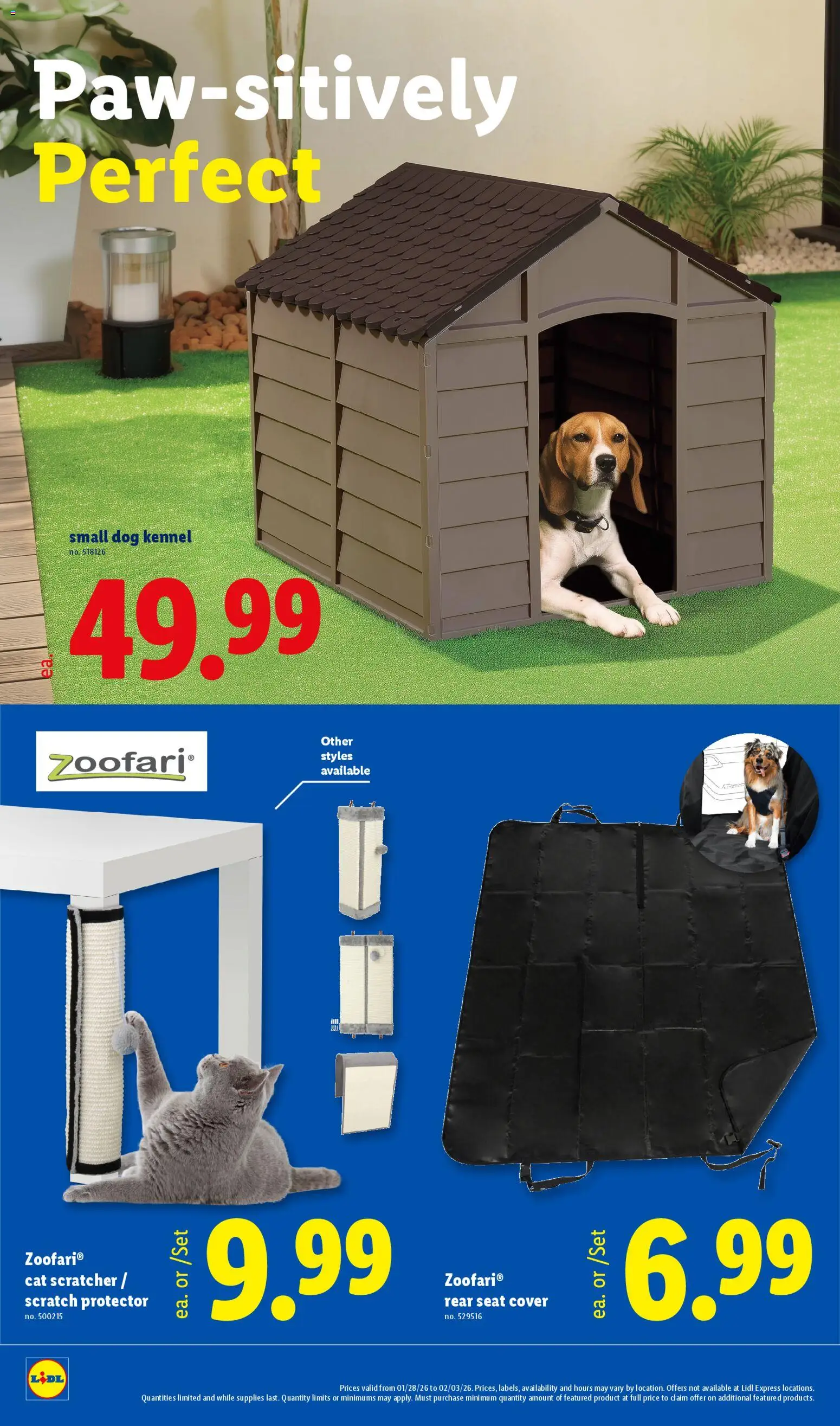 Lidl Weekly Ad - valid from 28.01.2026 | Page: 30 | Products: Cat Scratcher, Seat Cover