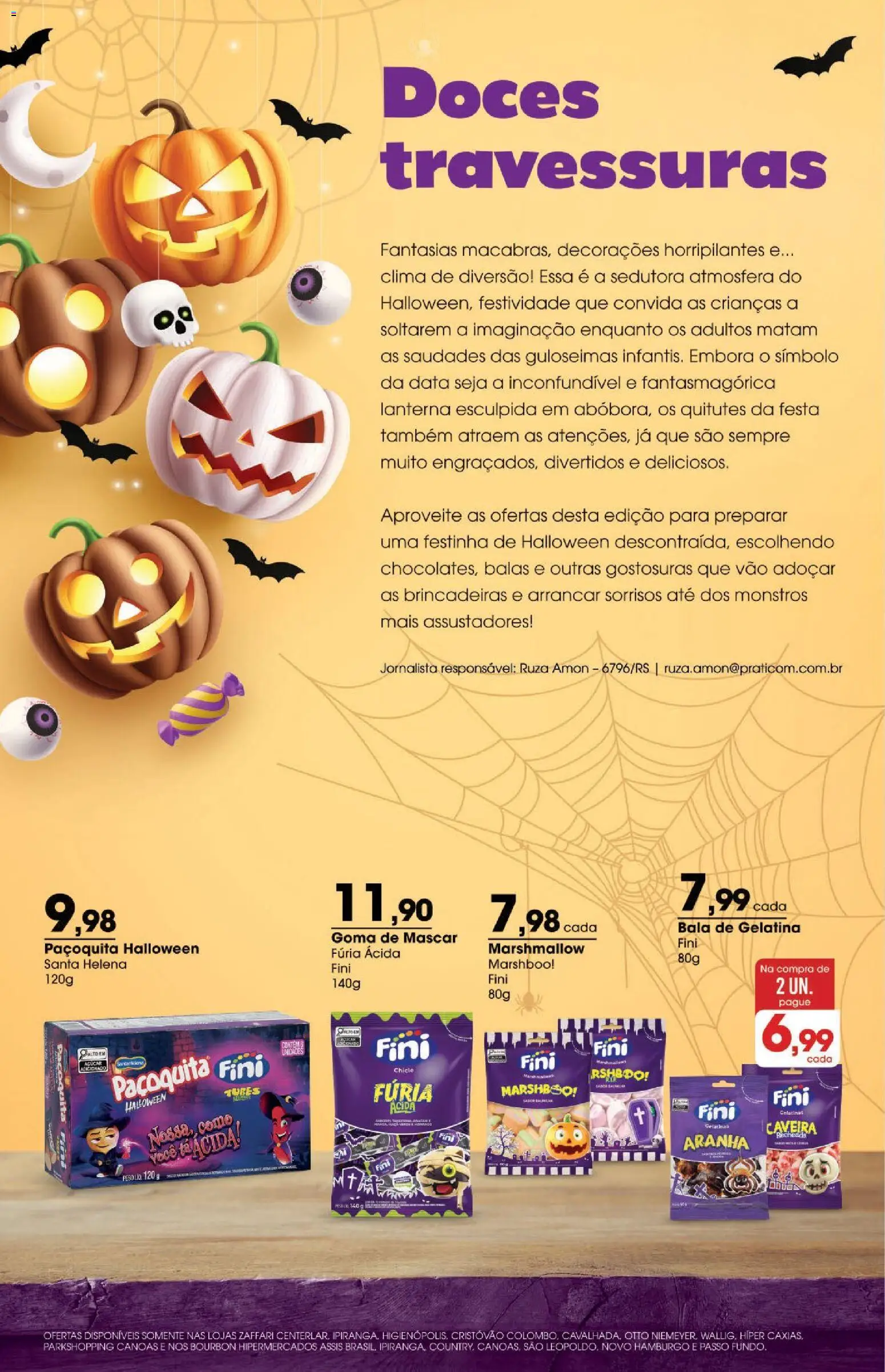 Zaffari Folheto - válido de 24.10.2025 | Página: 2 | Produtos: Pó, Lanterna, Doces, Bala