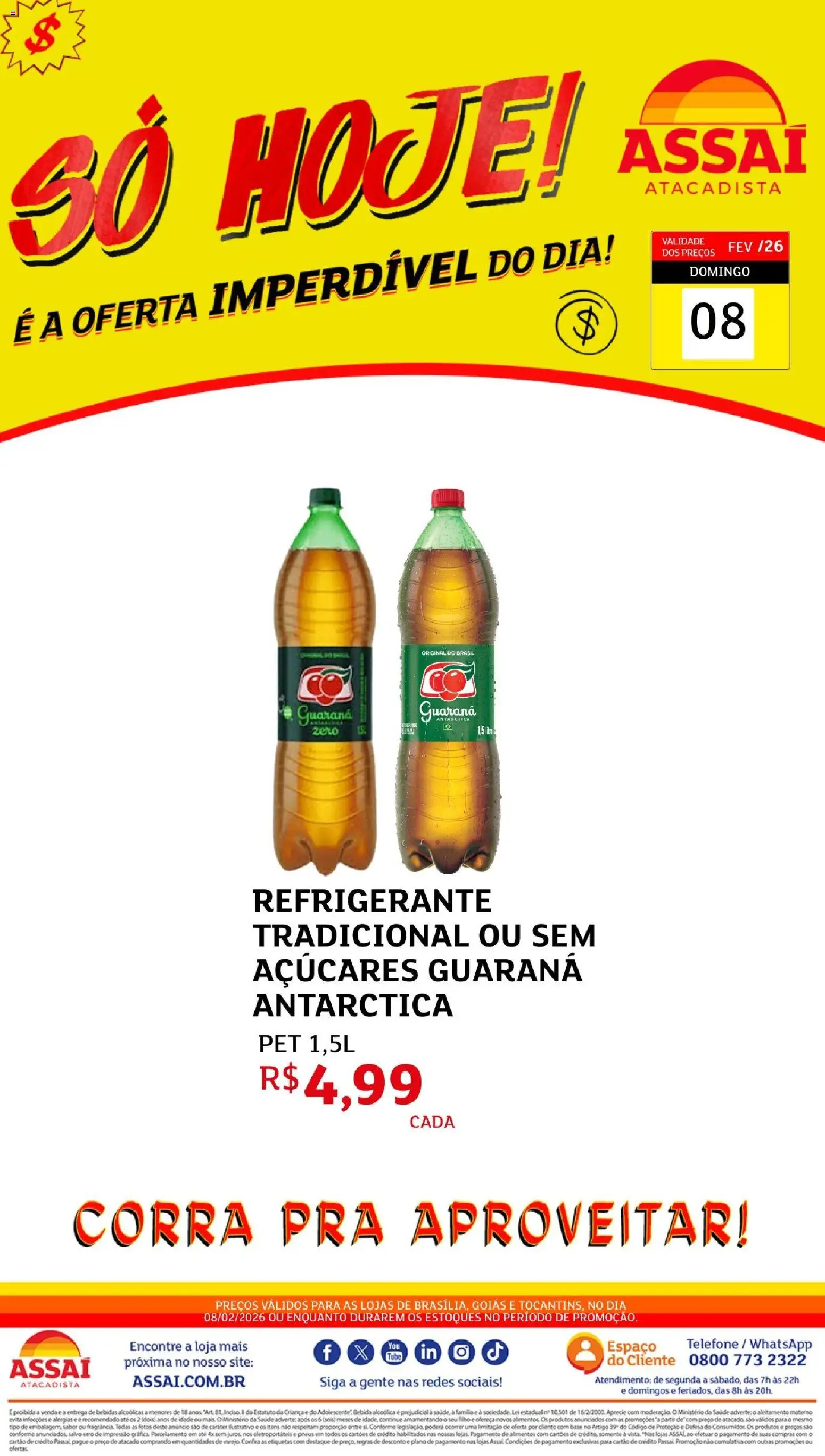 Assaí Atacadista Folheto - válido de 08.02.2026 | Página: 1