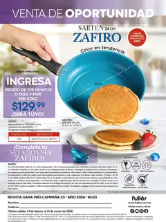 Vista previa de Fuller Revista Gana Más C23, nuevo folleto de la tienda, válido en México a partir del 18.02.2026 | Página: 36 | Productos: Mango, Teléfono, Sartén, Campana