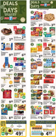 Preview of Food City weekly ads valid from 24.09.2025