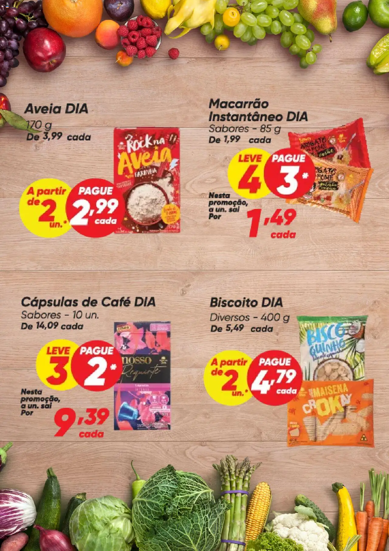 Dia Folheto - válido de 18.09.2025 | Página: 3 | Produtos: Biscoito, Café, Macarrão, Aveia
