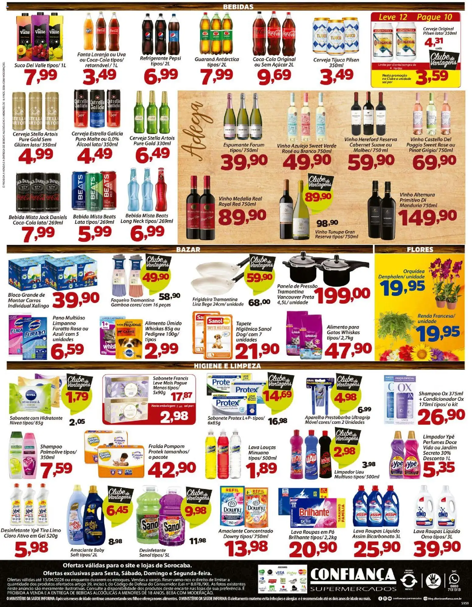 Confiança Folheto - válido de 10.04.2026 | Página: 4 | Produtos: Shampoo, Frigideira, Fanta, Refrigerante