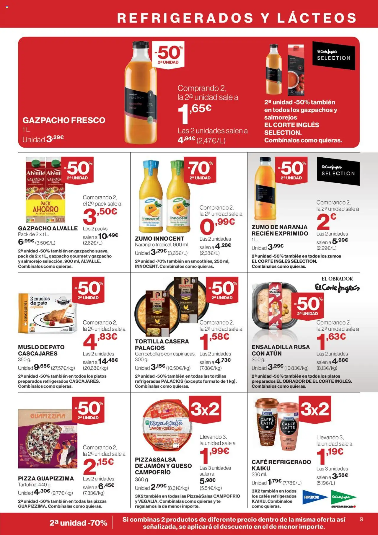 Nuevas ofertas de El Corte Inglés válidas en toda la República Mexicana desde el 14.08.2025. ¡Encuentra las mejores ofertas en El Corte Inglés - Catálogo Nuestros Mejores Precios! | Página: 9 | Productos: Atún, Café, Jamón, Pizza