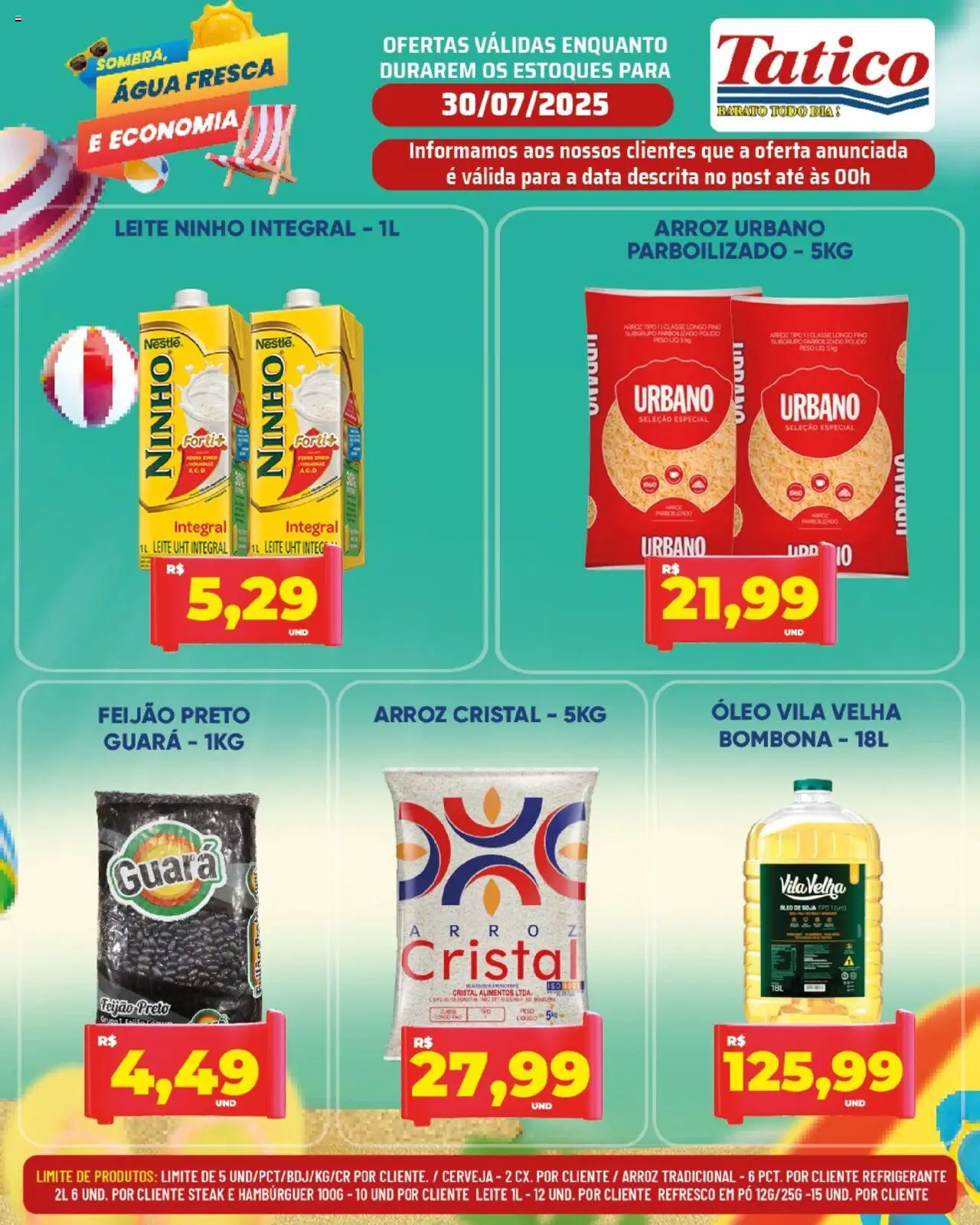 Tatico Folheto - válido de 30.07.2025 | Página: 5 | Produtos: Feijão, Pó, Hambúrguer, Soja