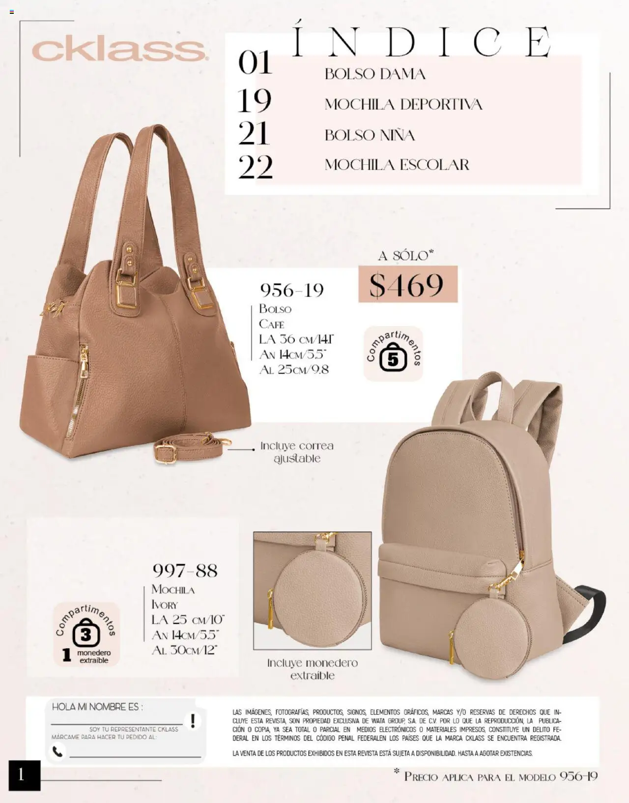Nuevas ofertas de Cklass válidas en toda la República Mexicana desde el 14.07.2025. ¡Encuentra las mejores ofertas en Cklass catálogo Bolso! | Página: 2 | Productos: Monedero, Bolso, Mochila, Café