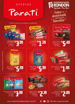 Supermercados Rondon Folheto - válido de 05.08.2025 | Página: 2 | Produtos: Biscoito, Chocolate, Presunto, Rosquinha