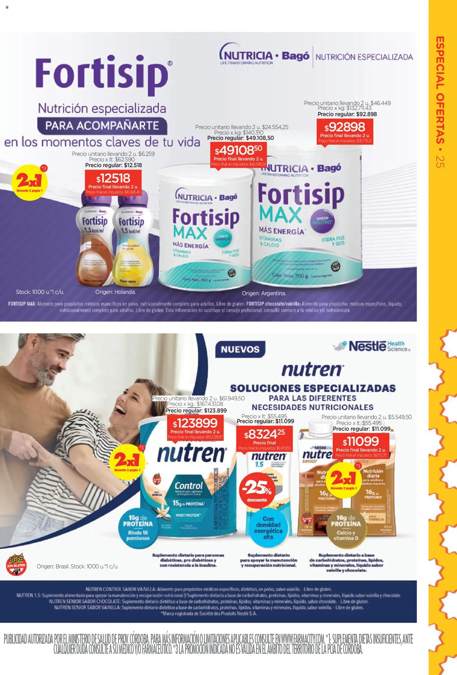 Farmacity catálogo │ válido desde el 03.03.2026 | Página: 25 | Productos: Vitaminas, Suplemento dietario, Polvo, Chocolate