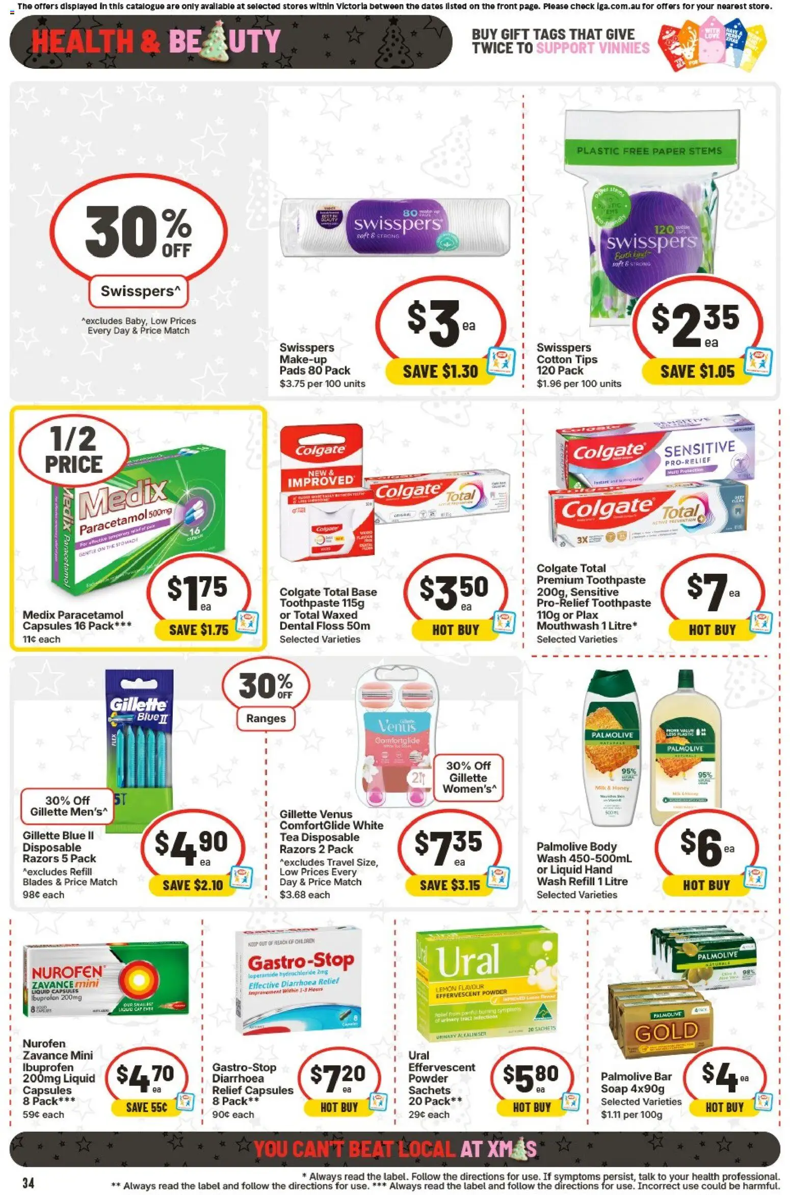 IGA catalogue - valid from 10.12.2025 | Page: 38 | Products: Soap, Makeup, Mouthwash, Lemon