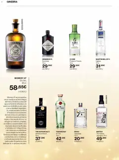 Vista previa de El Corte Inglés catálogo La Bodega , nuevo folleto de la tienda, válido en México a partir del 20.11.2025 | Página: 42 | Productos: Gin, Pimienta, Arándanos, Ginebra