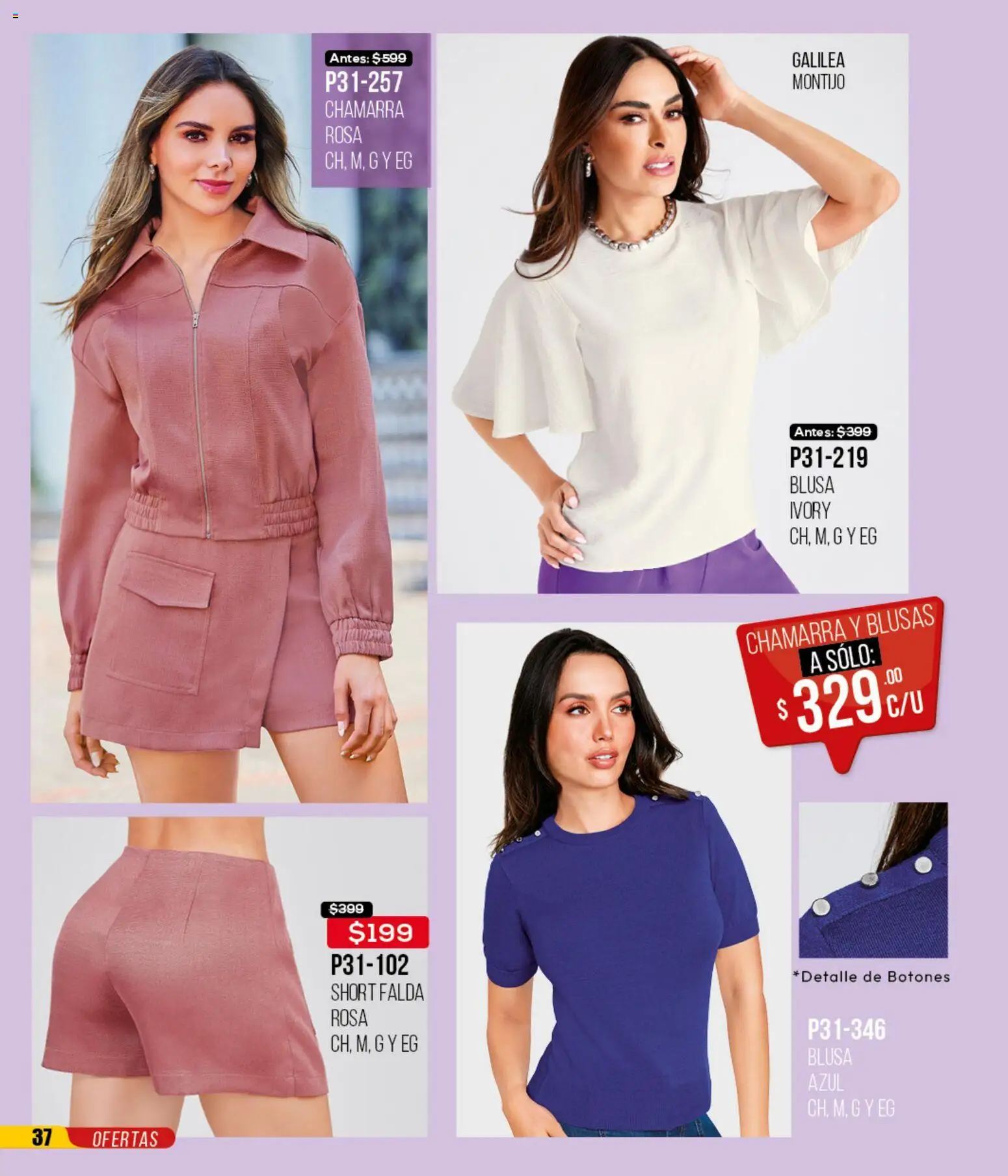 Nuevas ofertas de Cklass válidas en toda la República Mexicana desde el 12.01.2026. ¡Encuentra las mejores ofertas en Cklass catálogo Mega Ofertas Ropa! | Página: 38 | Productos: Blusa, Chamarra, Falda, Short