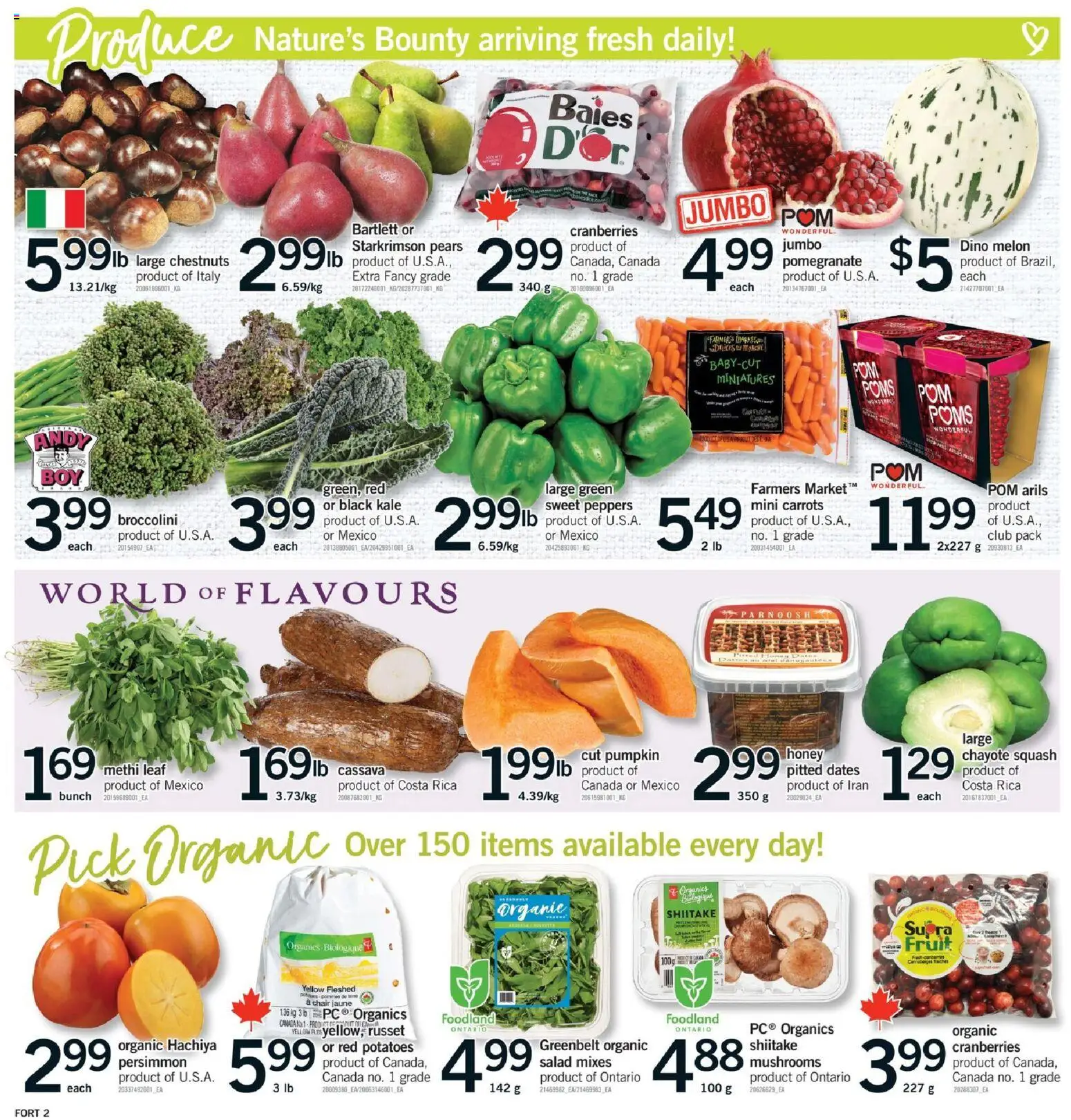 Fortinos flyer valid from 20.11.2025 | Page: 3 | Products: PC, Potatoes, Chair, Pumpkin