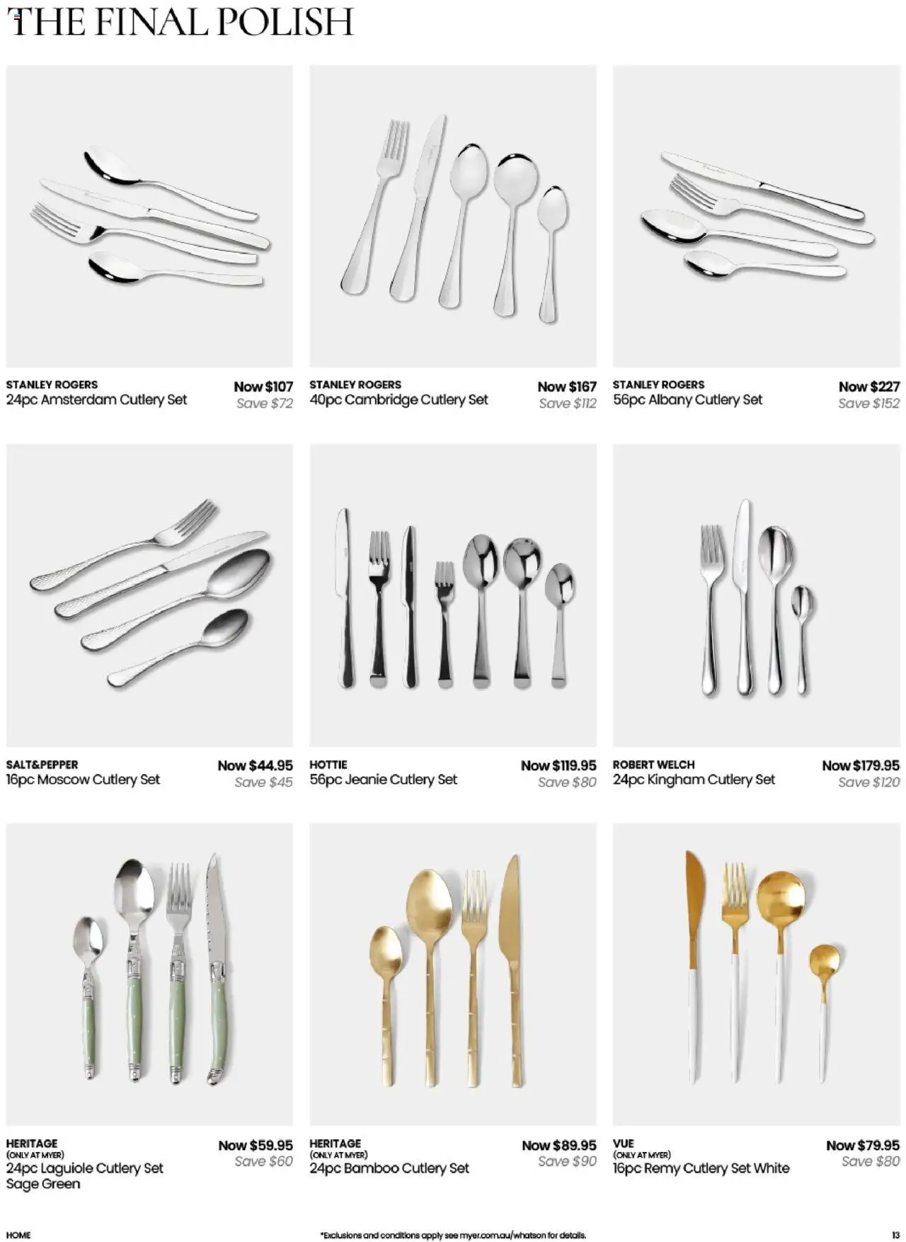 Myer catalogue - valid from 14.10.2025 | Page: 13 | Products: Cutlery, Polish