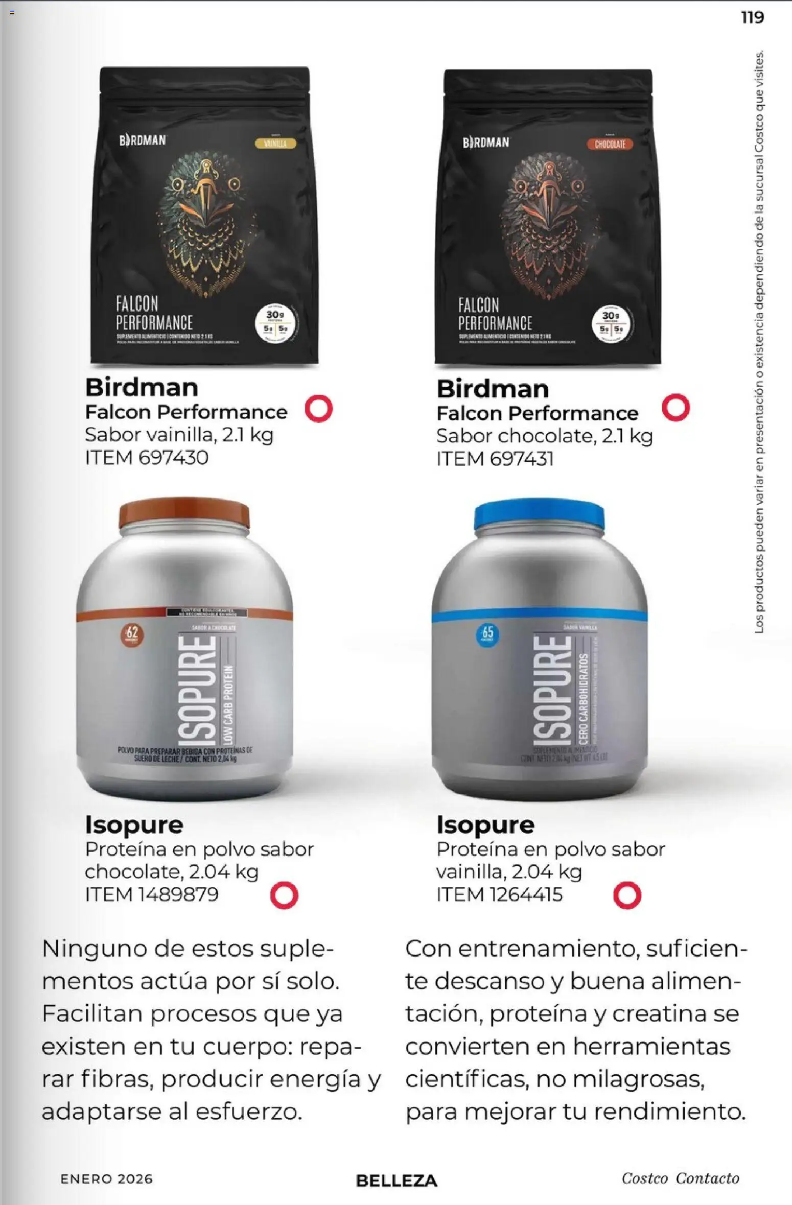 Nuevas ofertas de Costco válidas en toda la República Mexicana desde el 01.01.2026. ¡Encuentra las mejores ofertas en Costco - Revista Enero! | Página: 119 | Productos: Leche, Chocolate, Té, Polvo